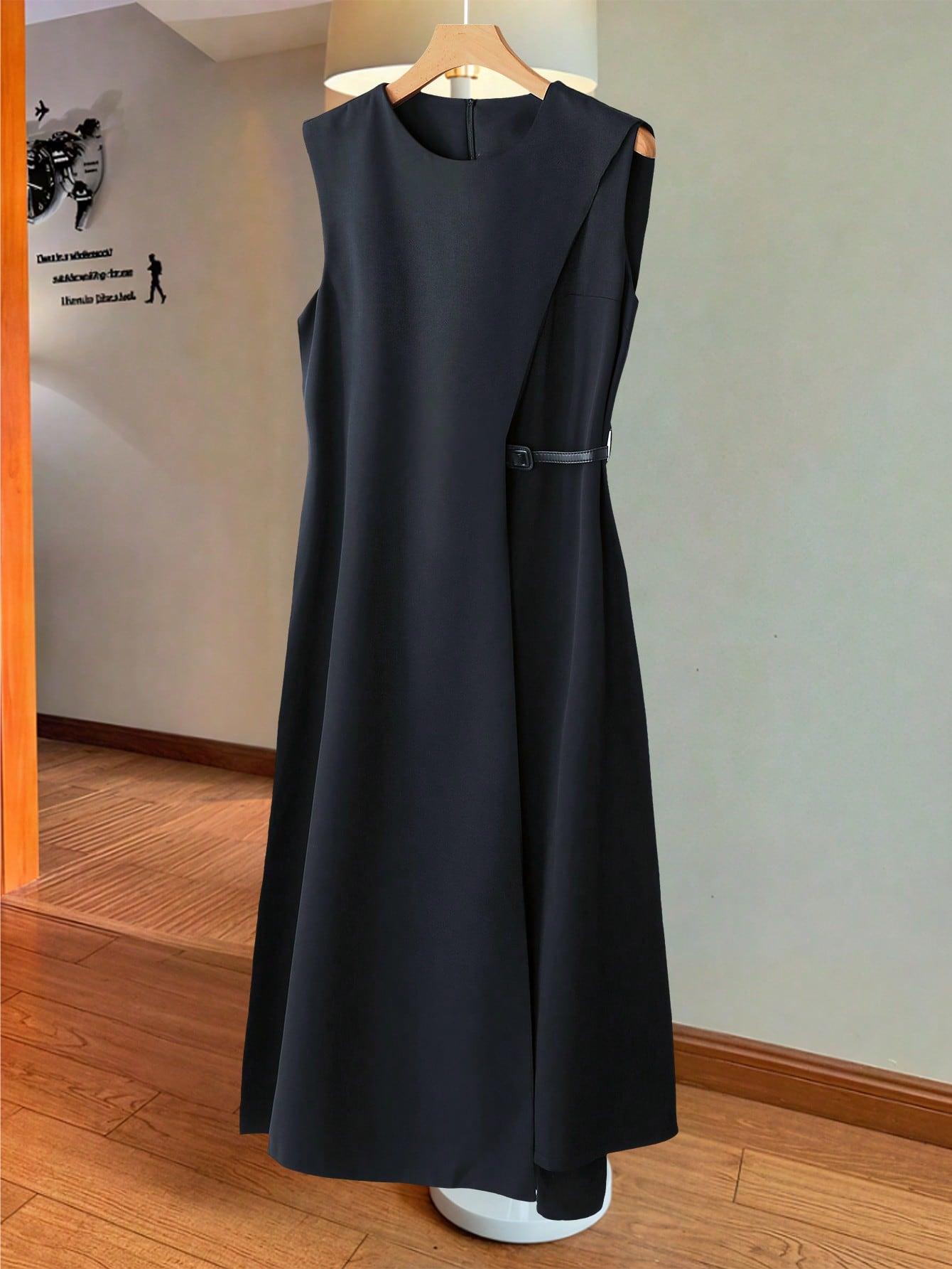czarna maxi sukienka