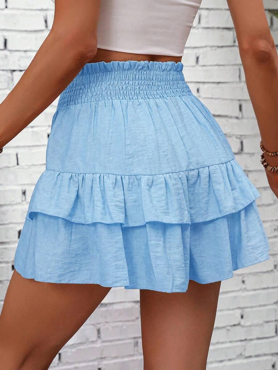 NIEBIESKA MINI SPÓDNICA 