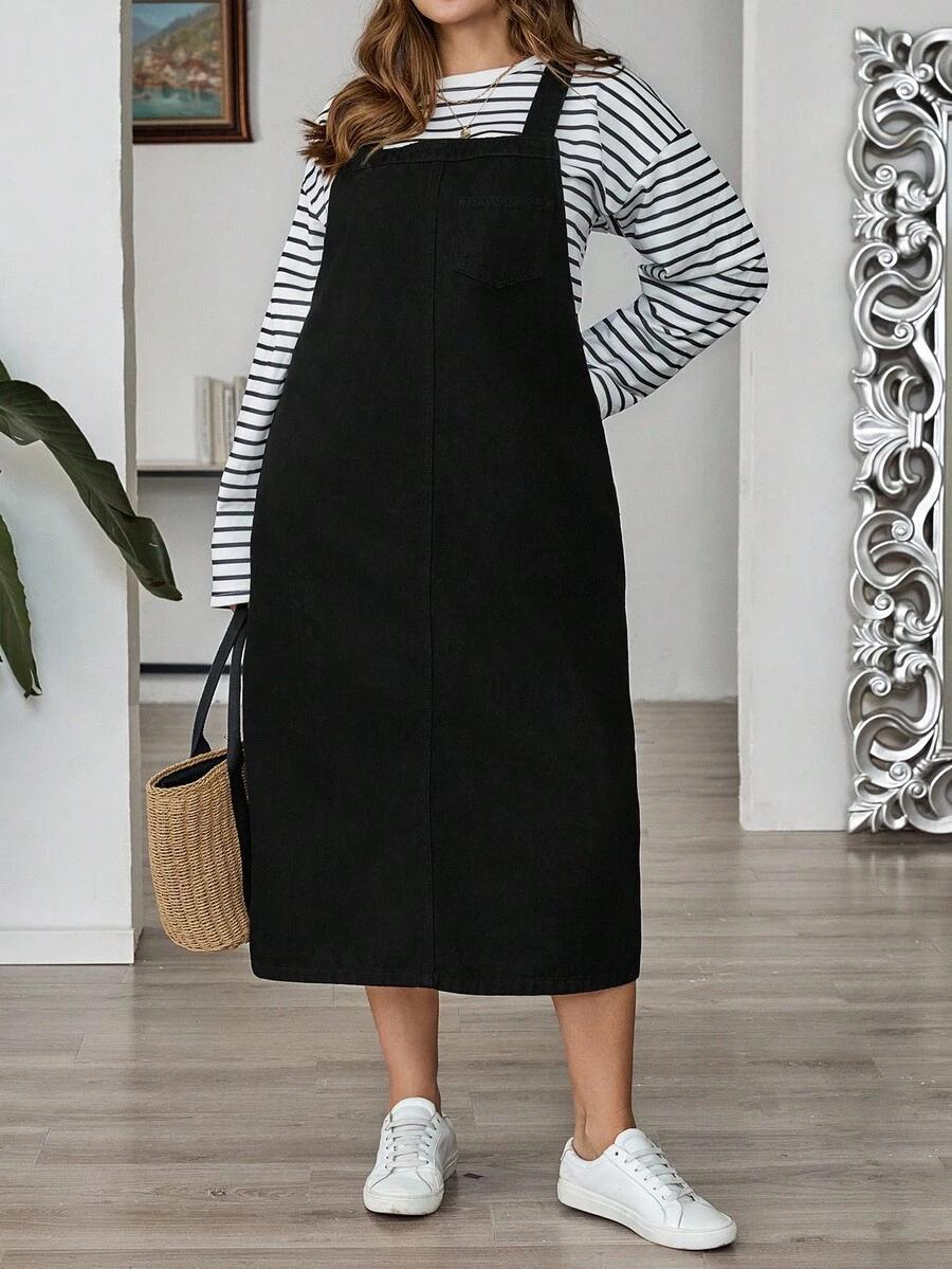 CZARNA SUKIENKA JEANS