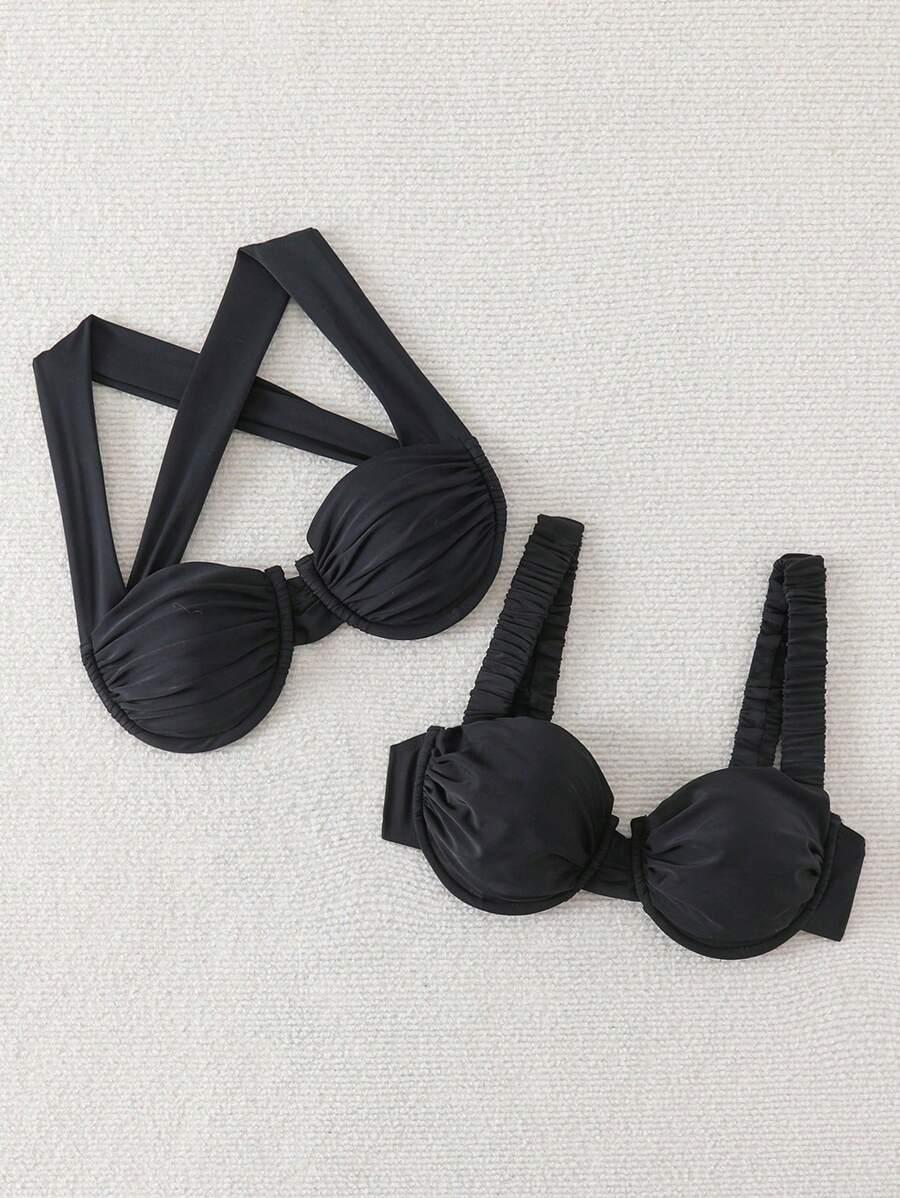 CZARNA GÓRA OD BIKINI 2PACK