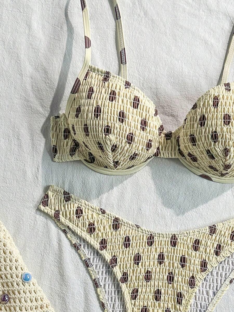 góra od bikini groszki