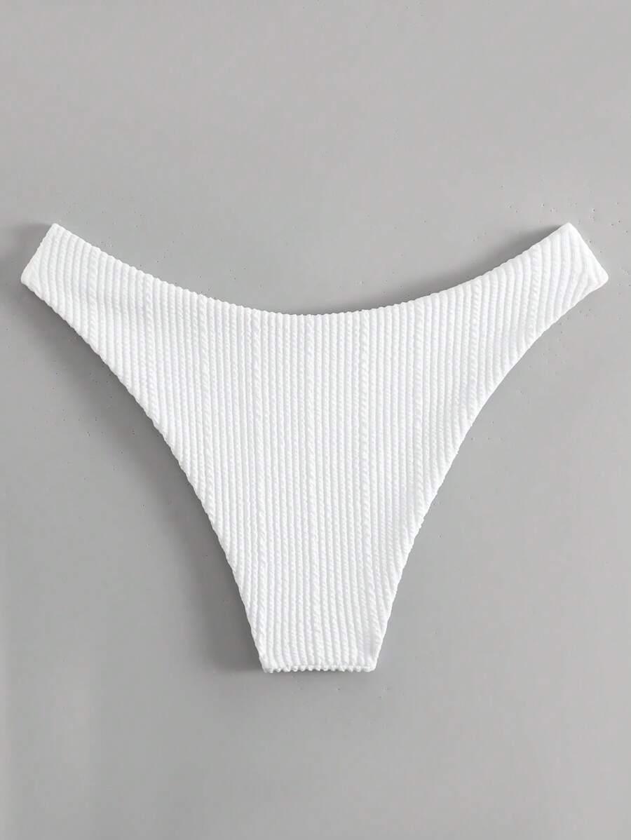 biały dół od bikini