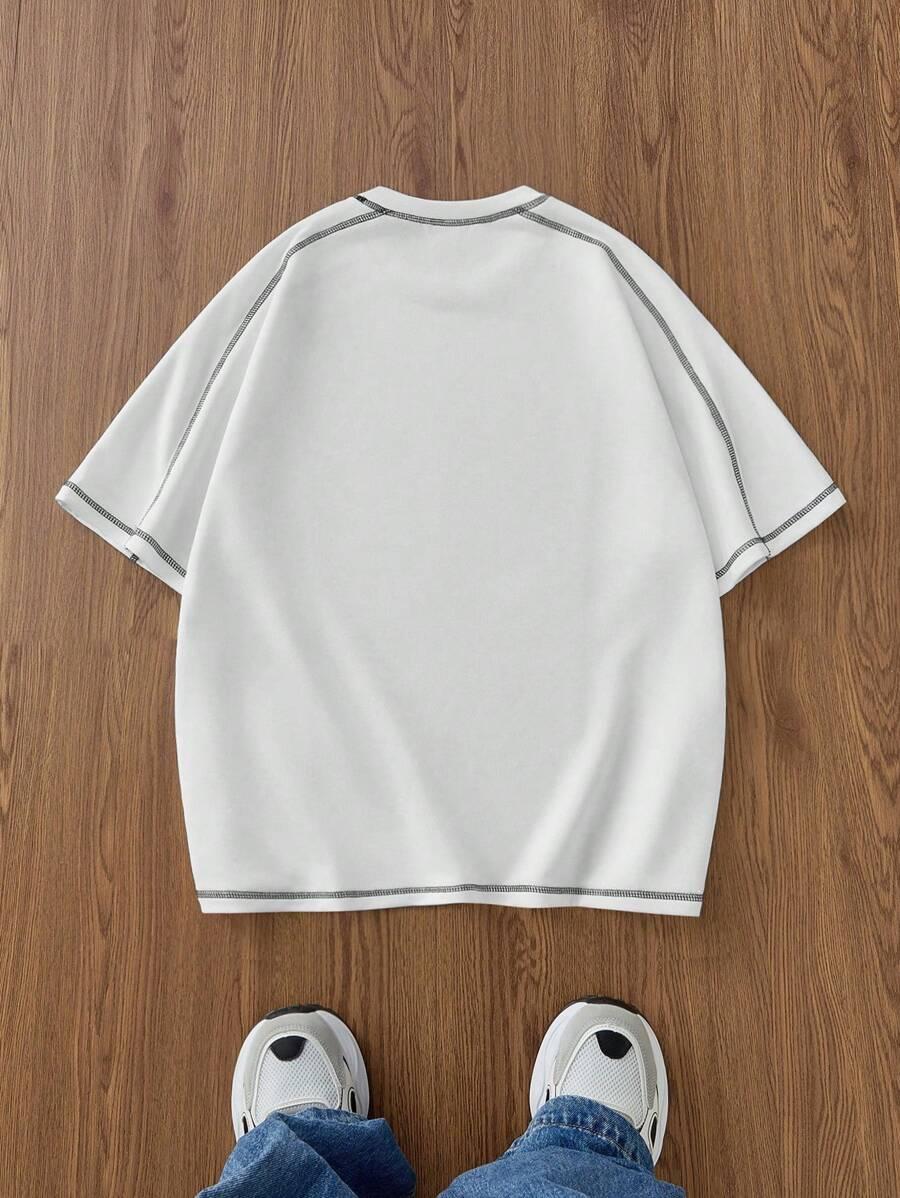 biały t-shirt krótki rękaw