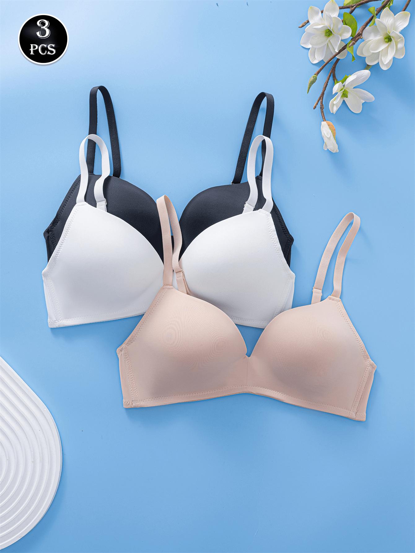 gładki biustonosz 3-pack