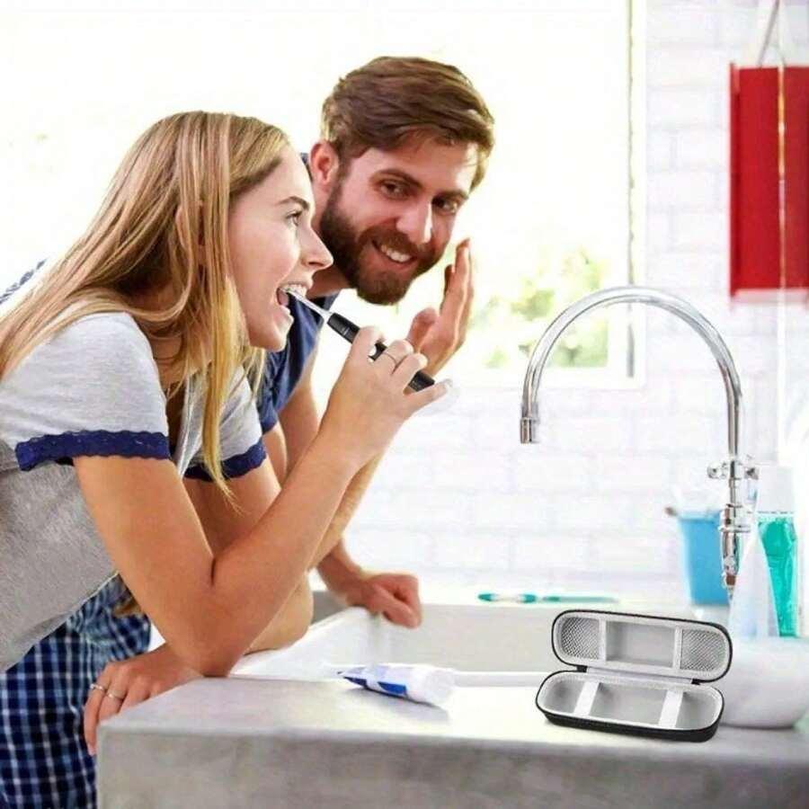 CZARNY ORGANIZER DO PRZECHOWYWANIA SZCZOTECZKI DO ZĘBÓW