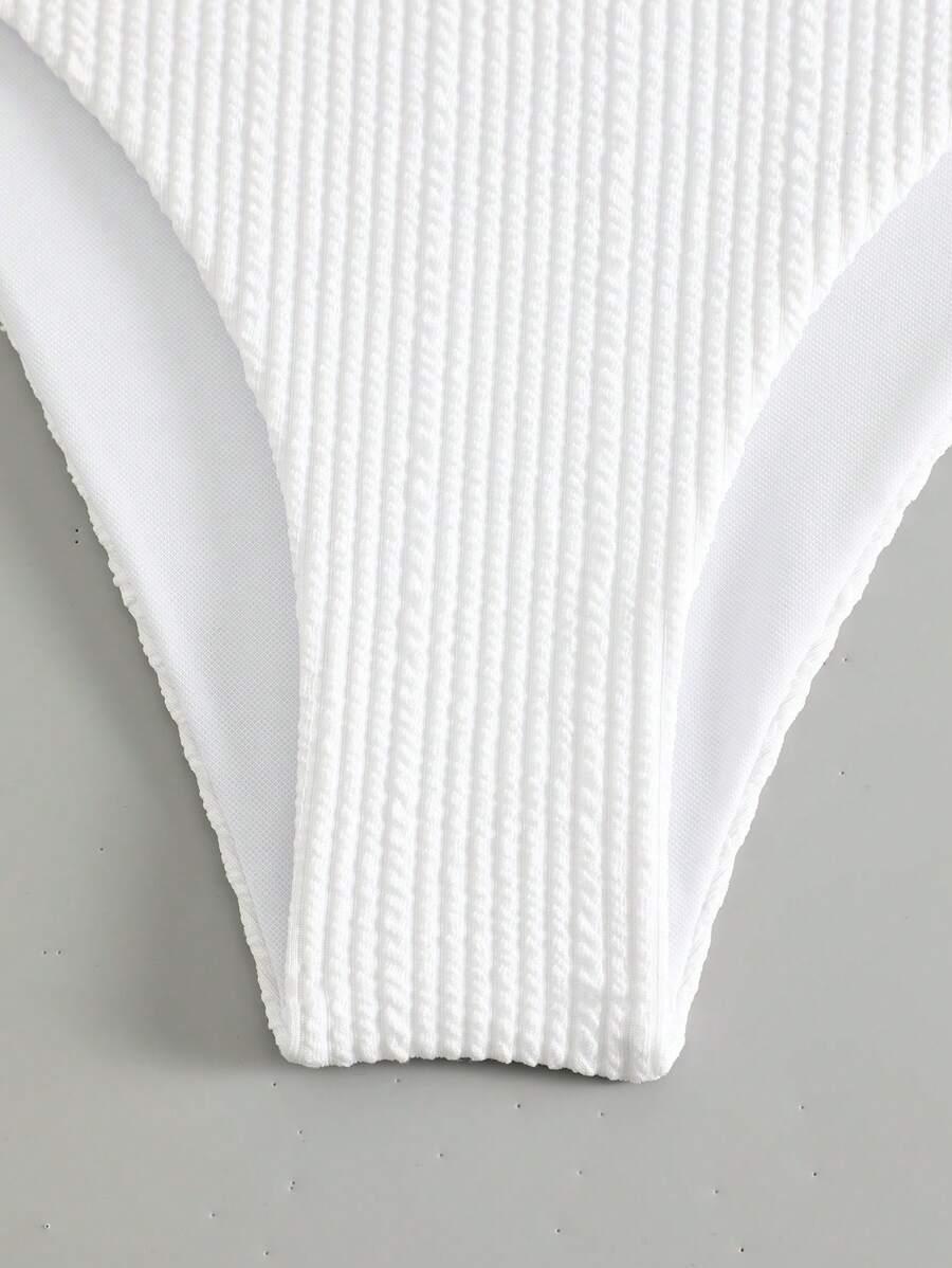 biały dół od bikini