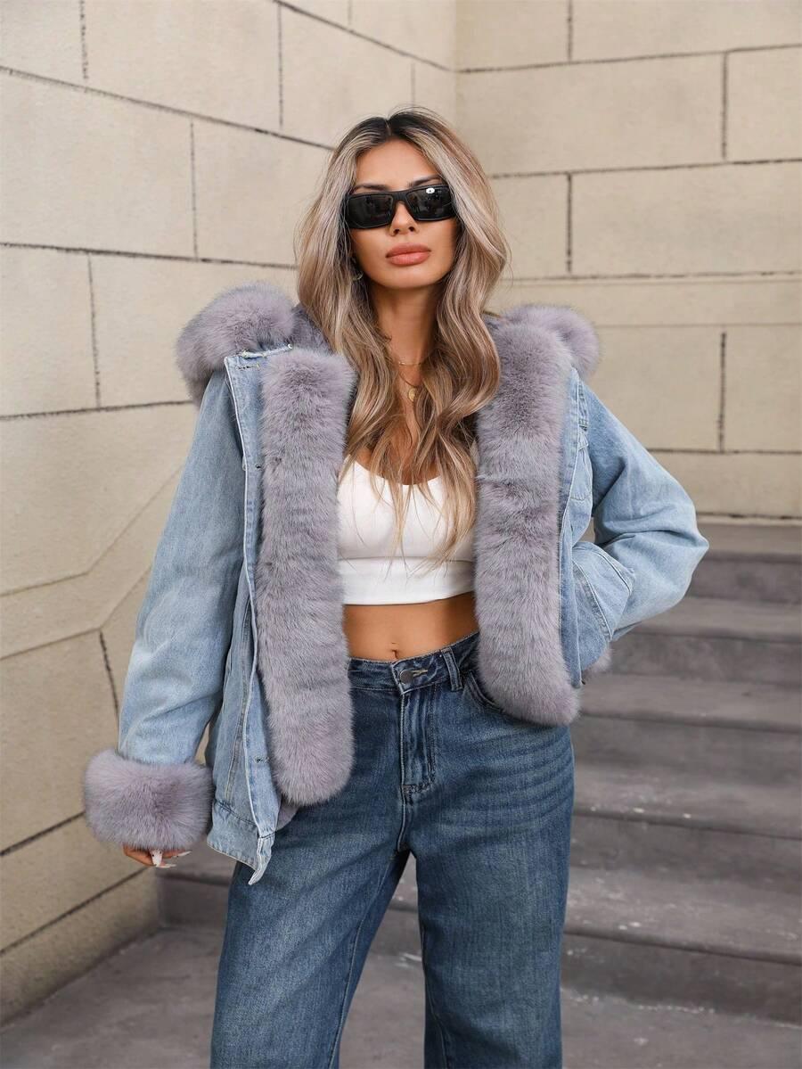 NIEBIESKA KURTKA JEANS
