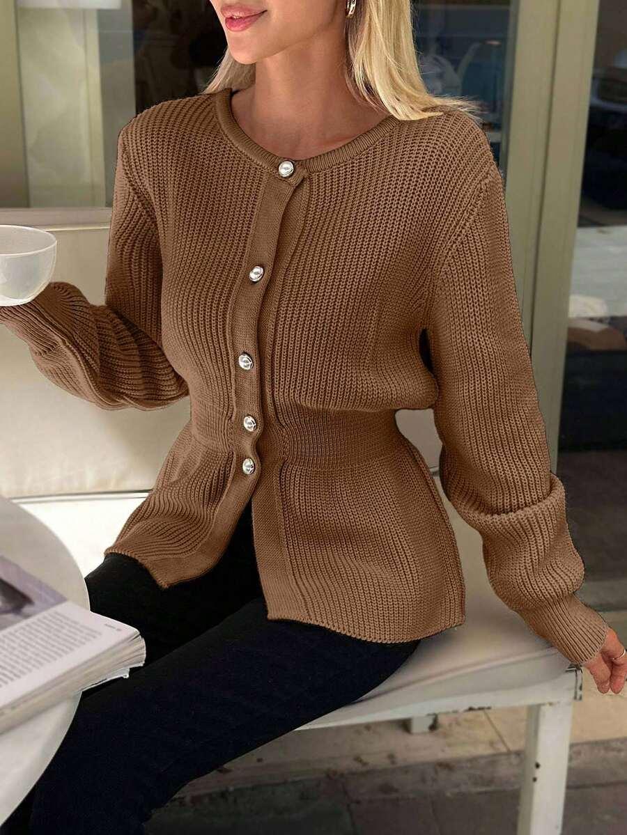sweter kardigan baskinka guziki