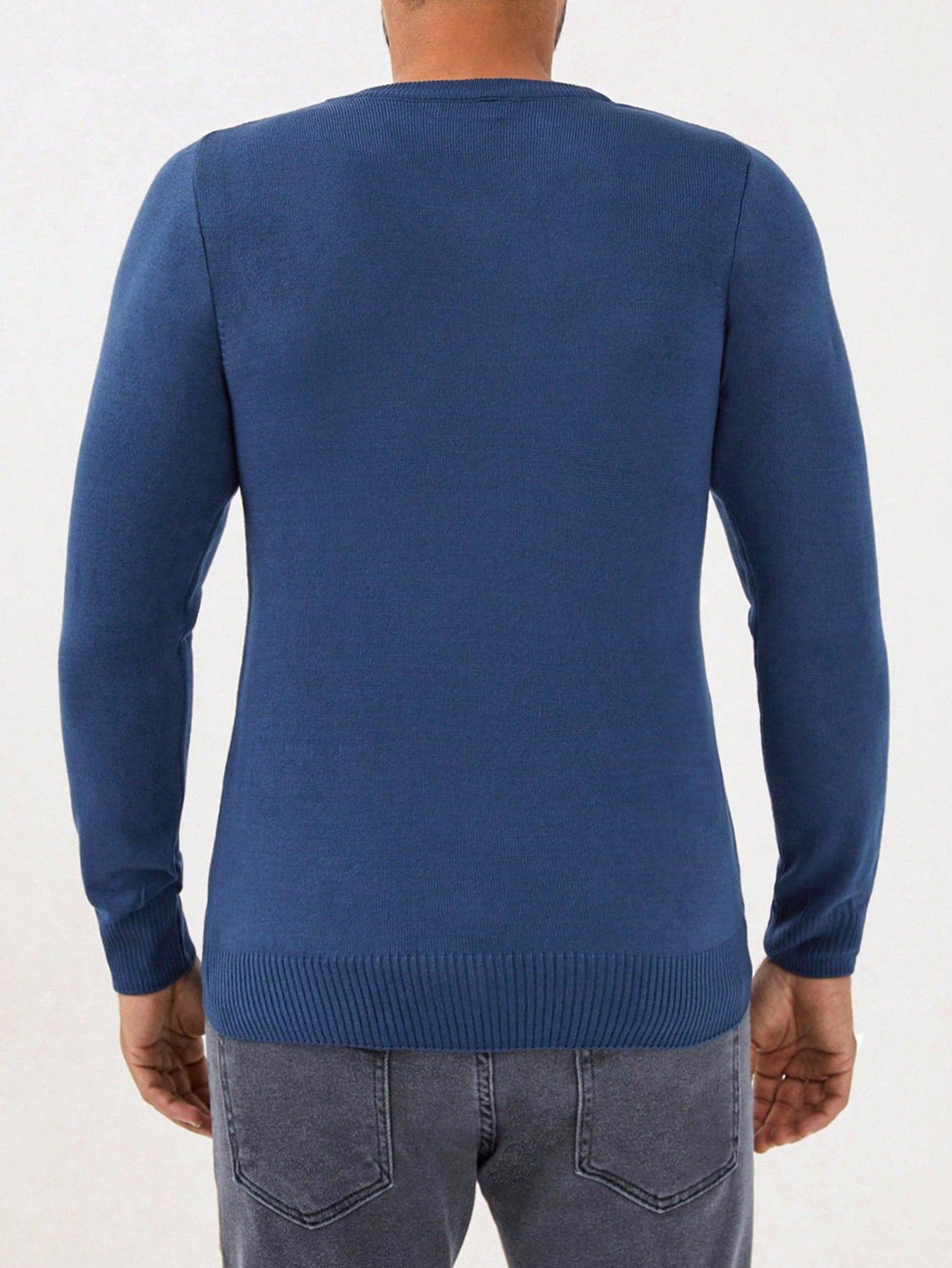 NIEBIESKI SWETER CASUAL