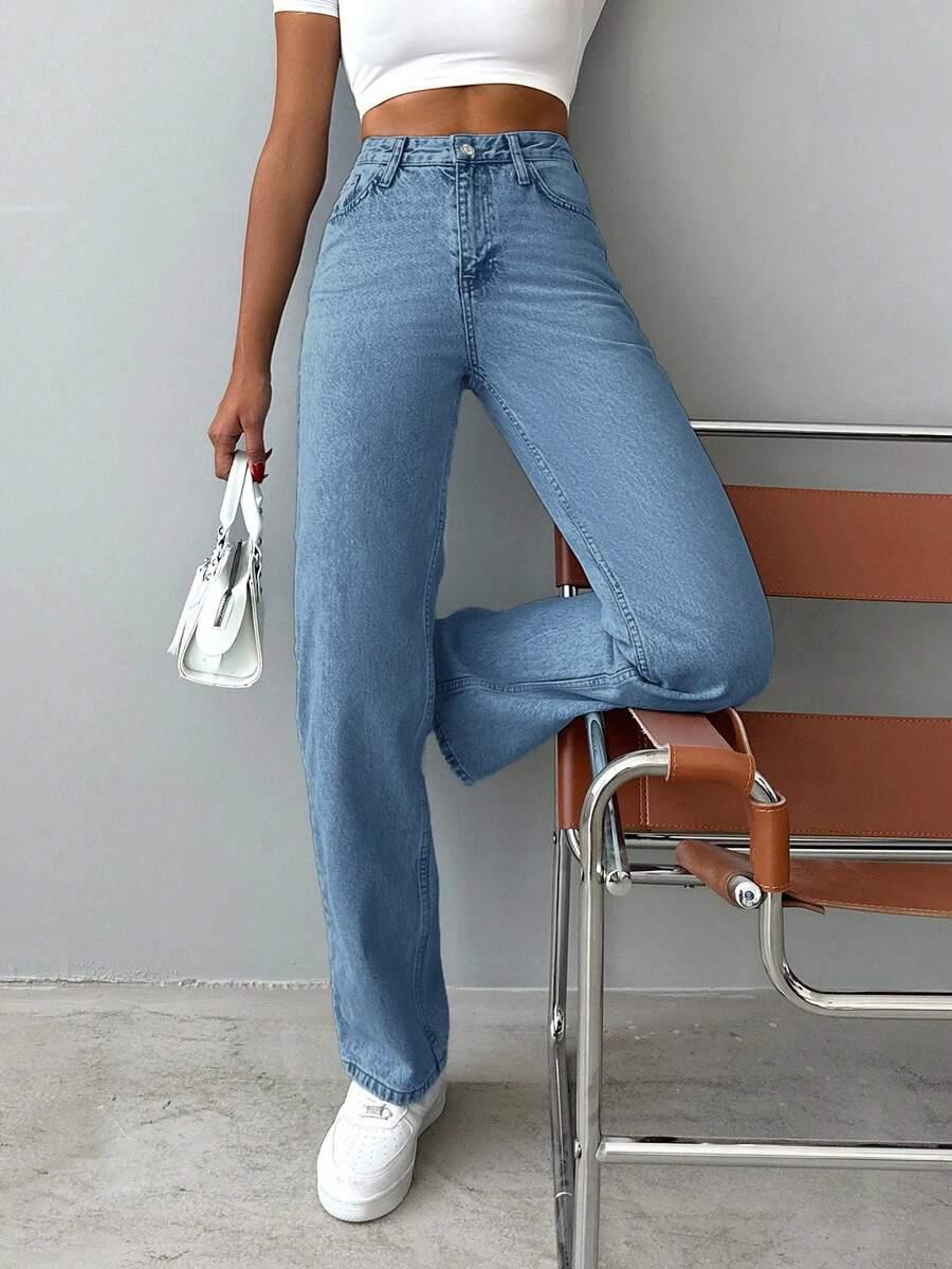 NIEBIESKIE SPODNIE JEANS