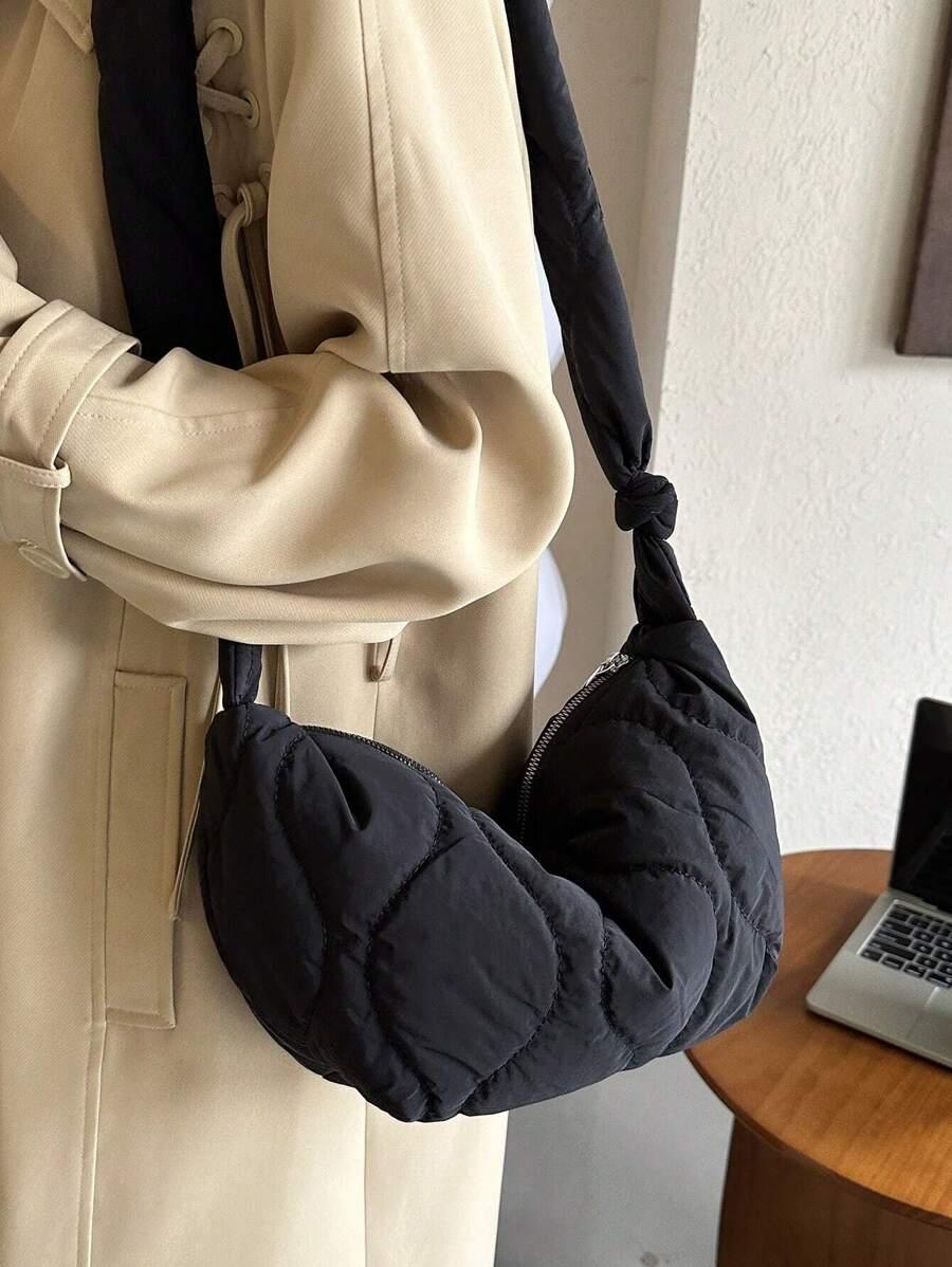 czarna torebka zip