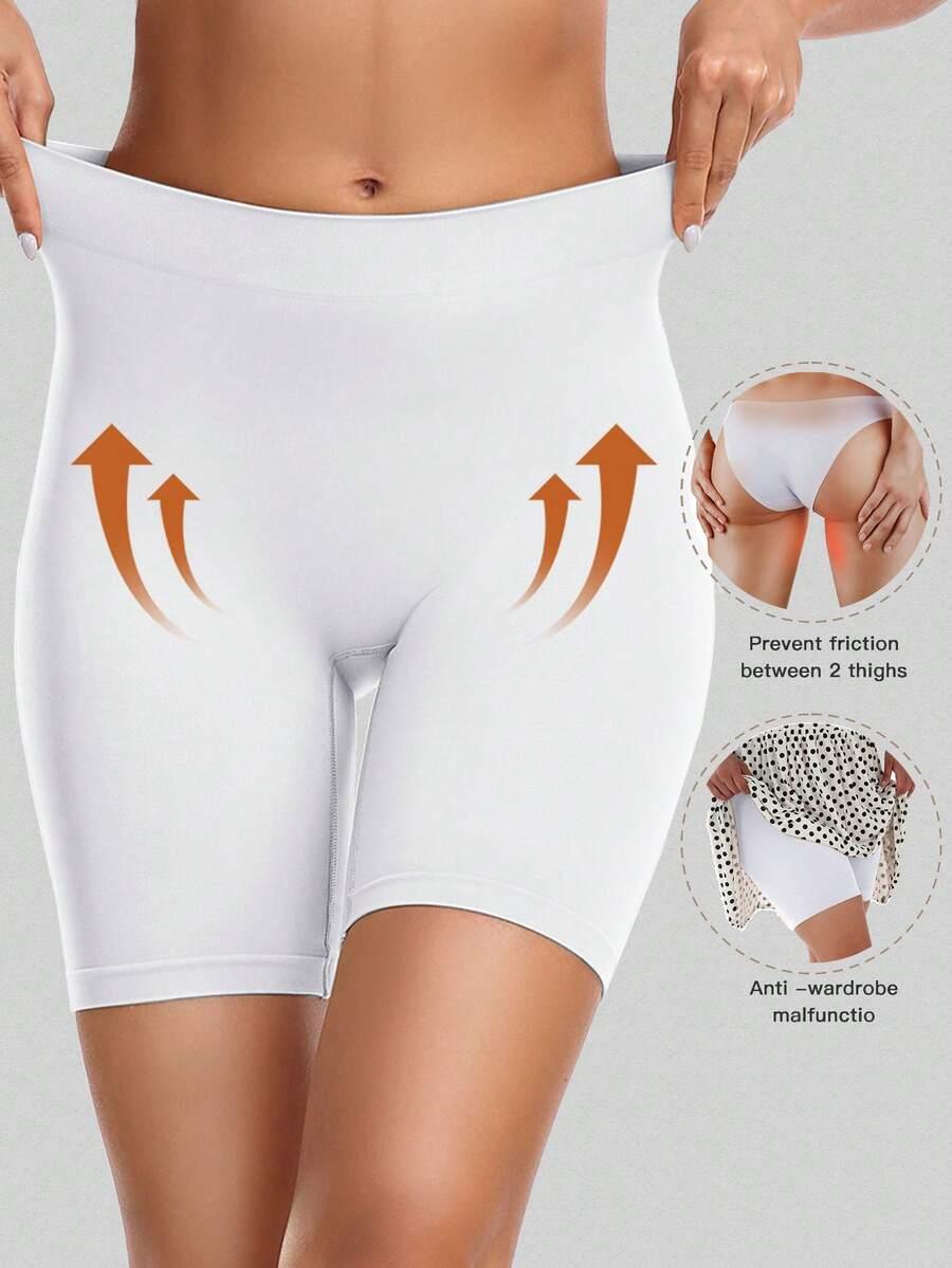 białe gładkie spodenki 3-pack