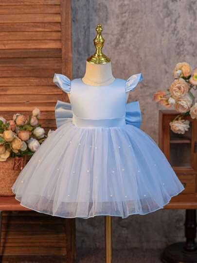 NIEBIESKA MINI SUKIENKA