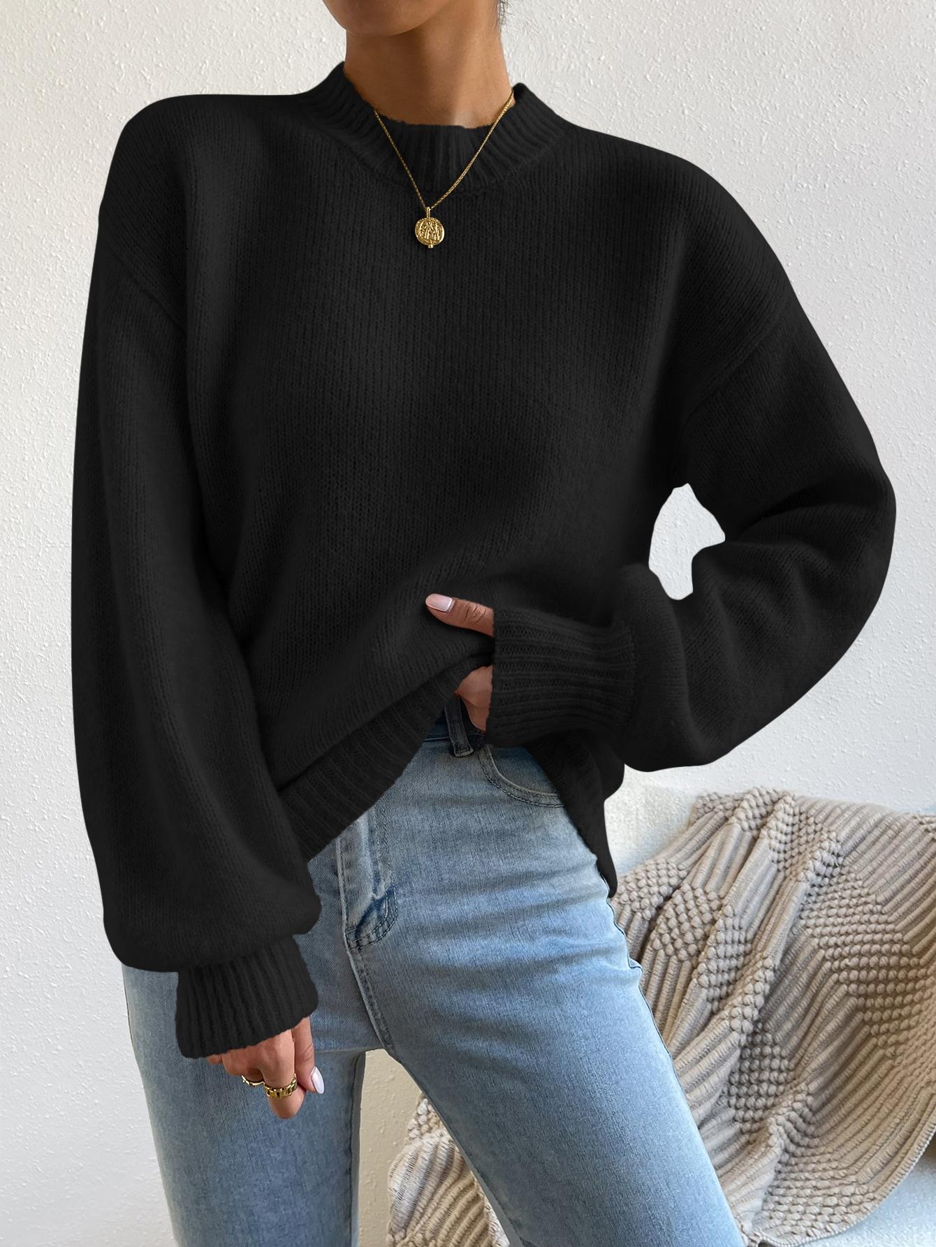CZARNY SWETER CASUAL