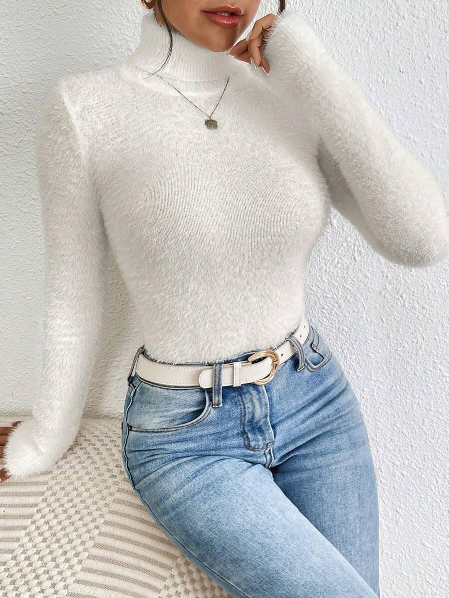 BIAŁY SWETER GOLF 