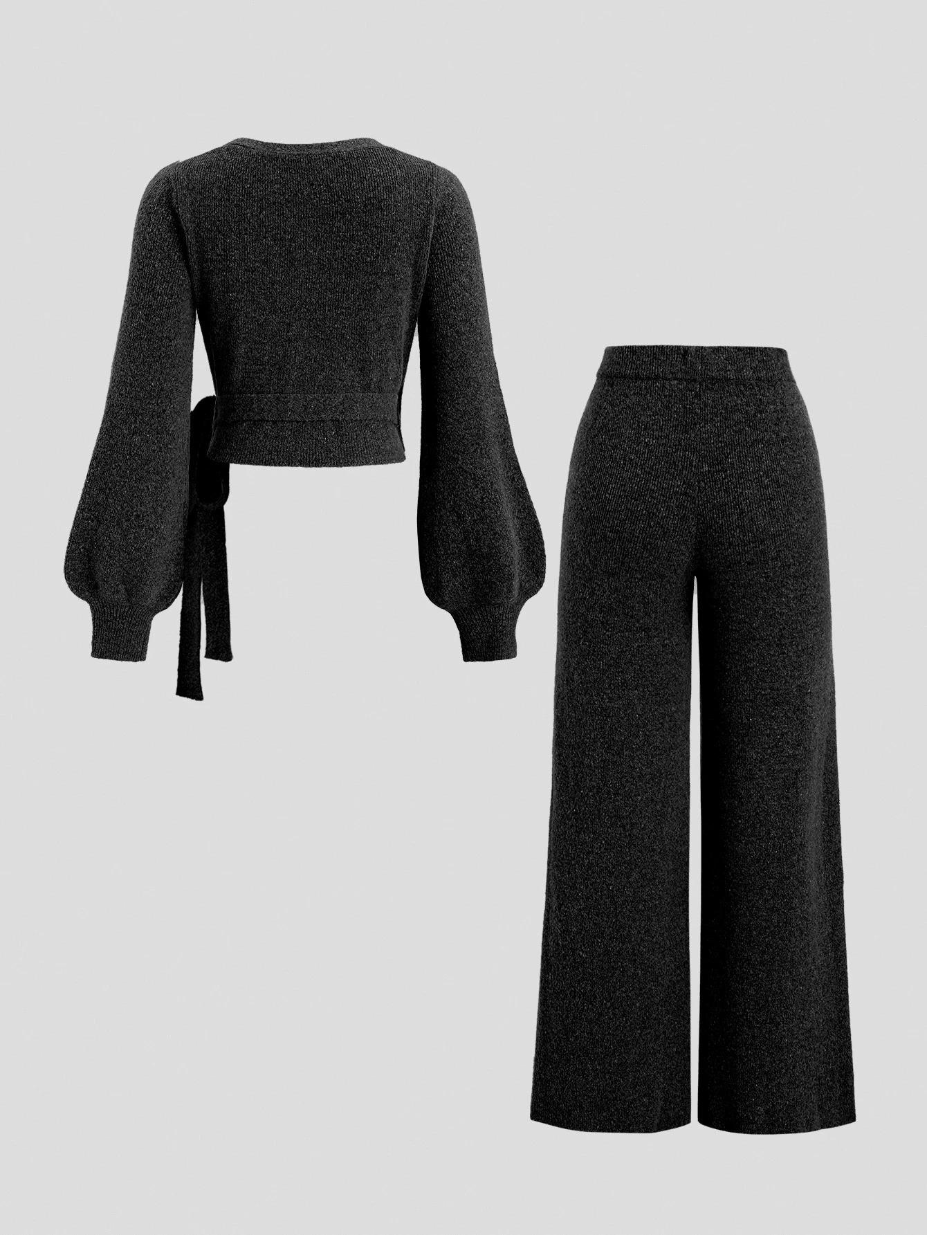 sweter spodnie komplet