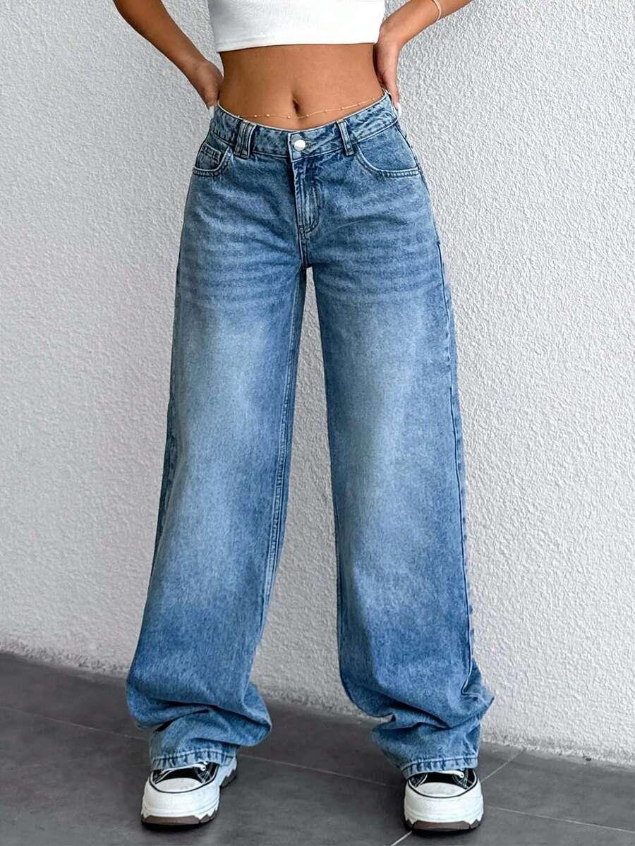 NIEBIESKIE SPODNIE JEANS