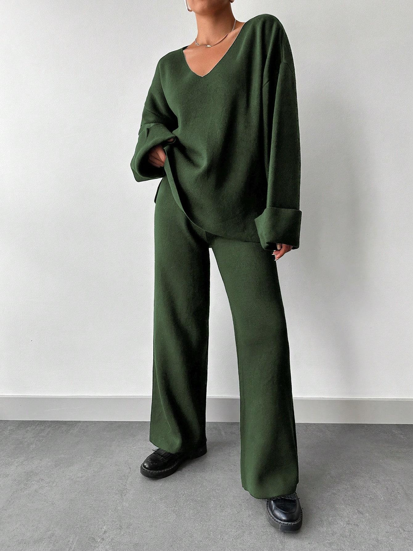 KOMPLET SWETER I SPODNIE