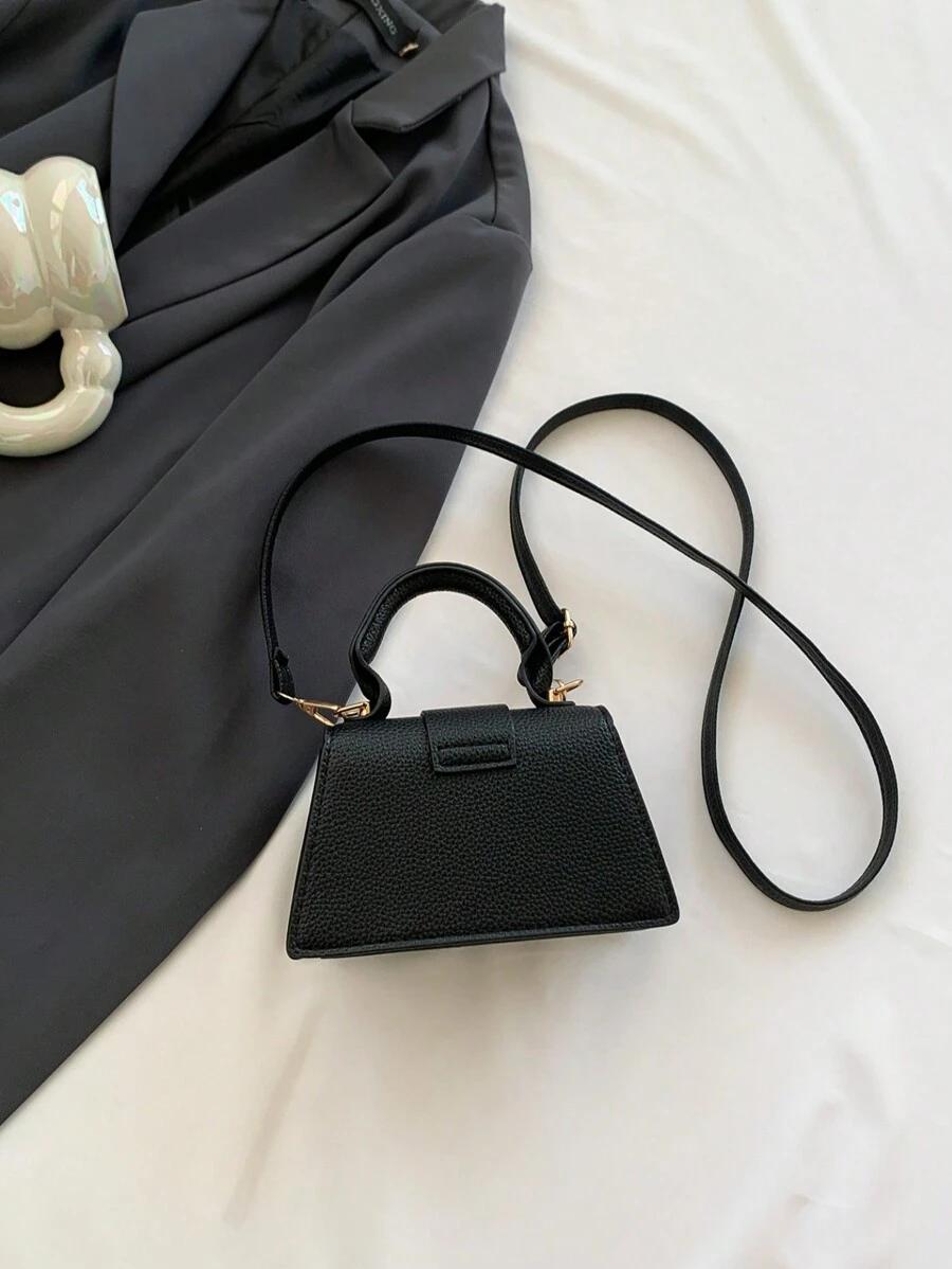 czarna mini torebka