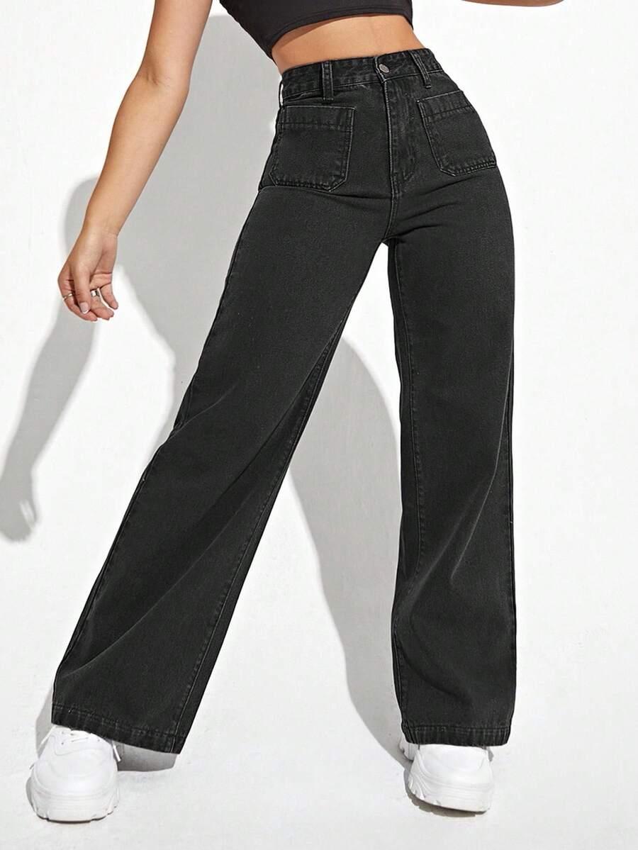 czarne spodnie jeans