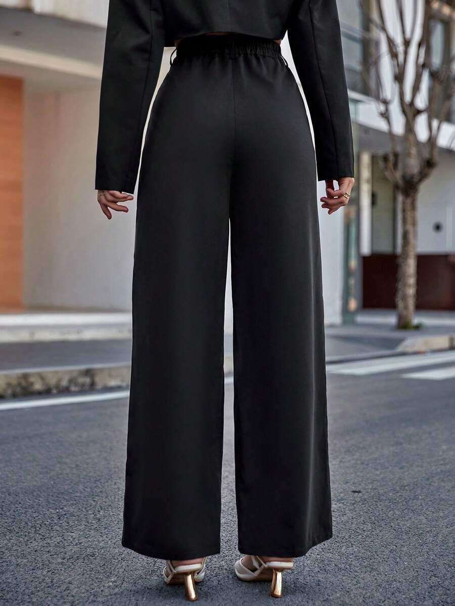 czarne eleganckie spodnie