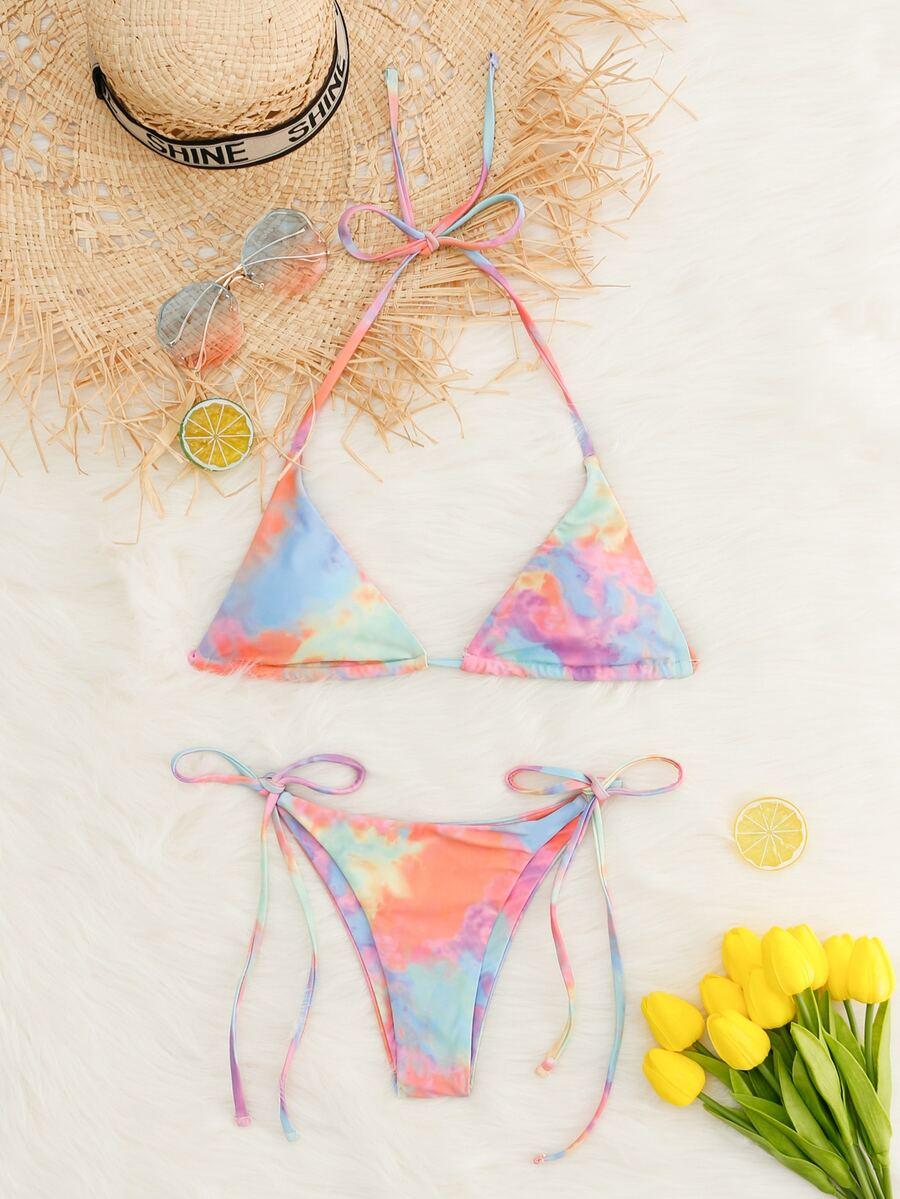 dwuczęściowy strój kąpielowy TIE DYE