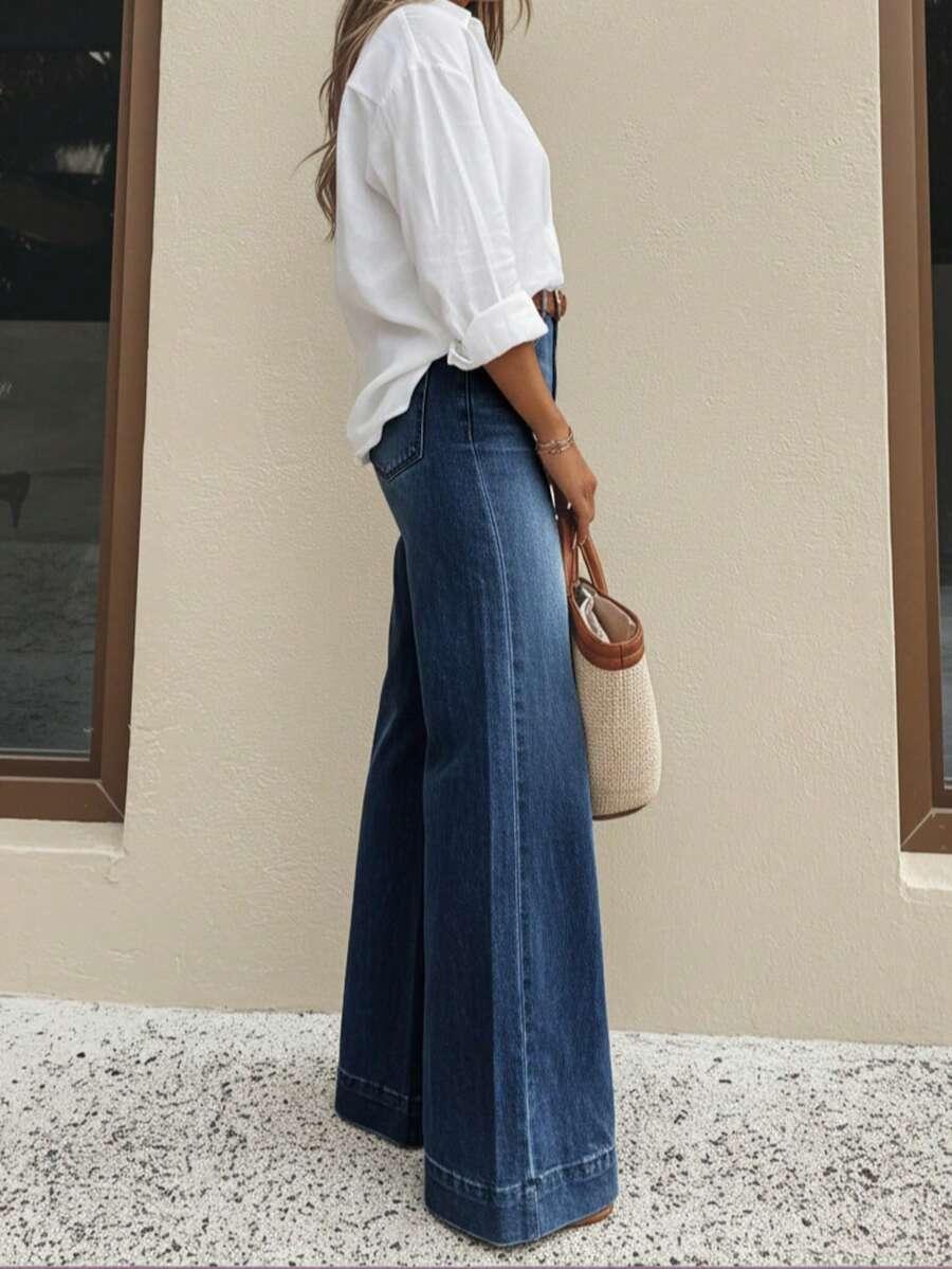 NIEBIESKIE SPODNIE JEANS 