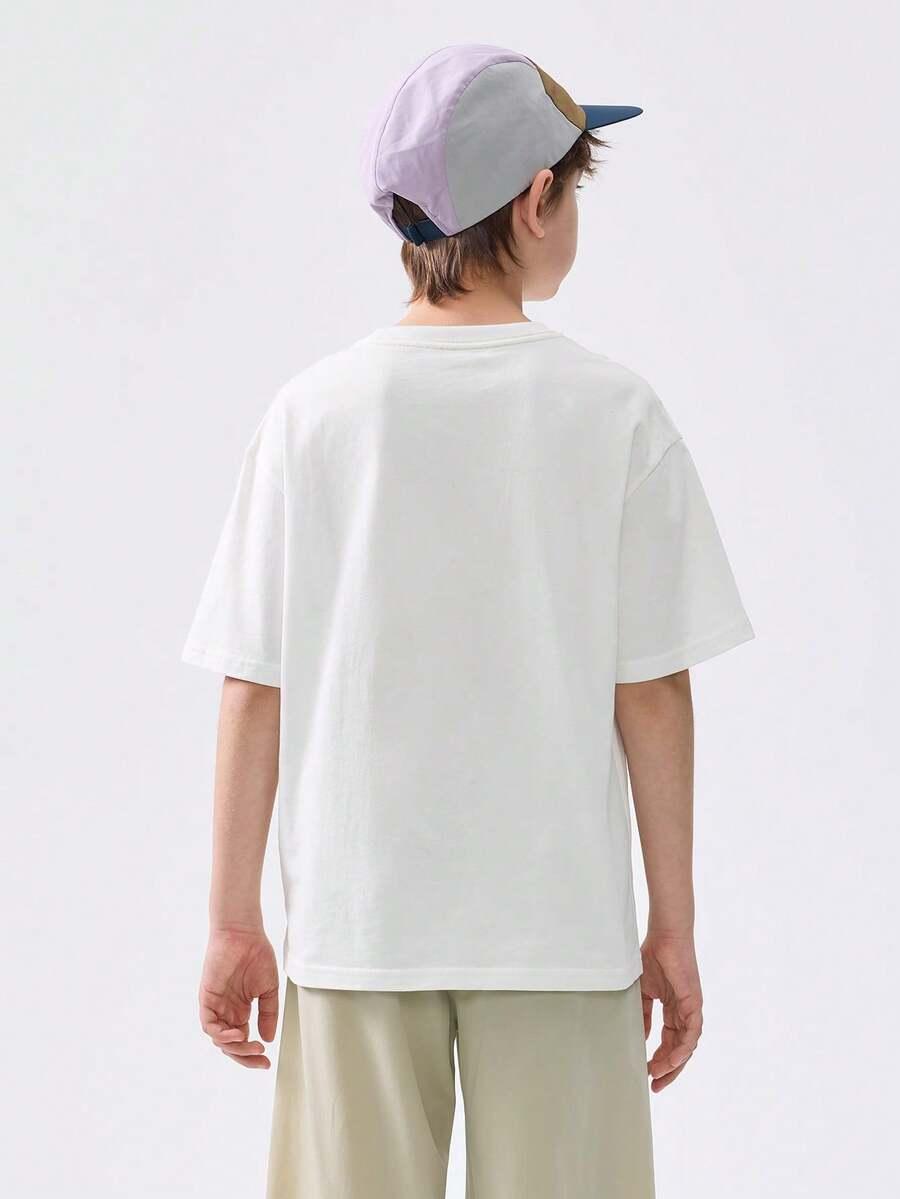 BIAŁY T-SHIRT kieszeń