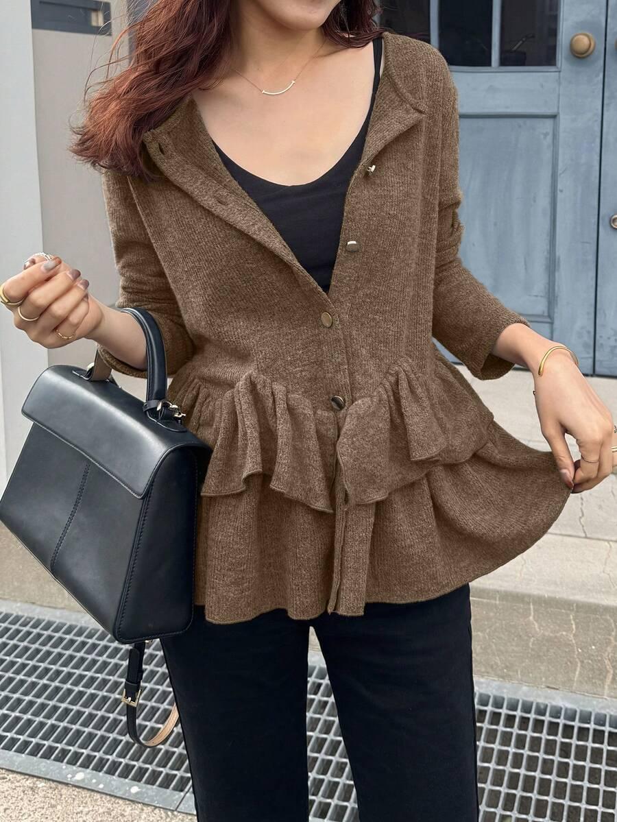 ROZPINANY SWETER GUZIKI 