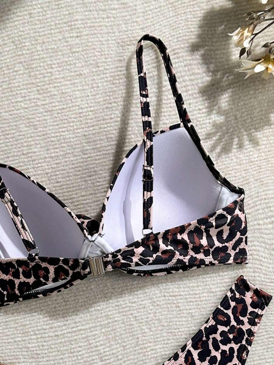 DWUCZĘŚCIOWY STRÓJ KĄPIELOWY ANIMAL PRINT