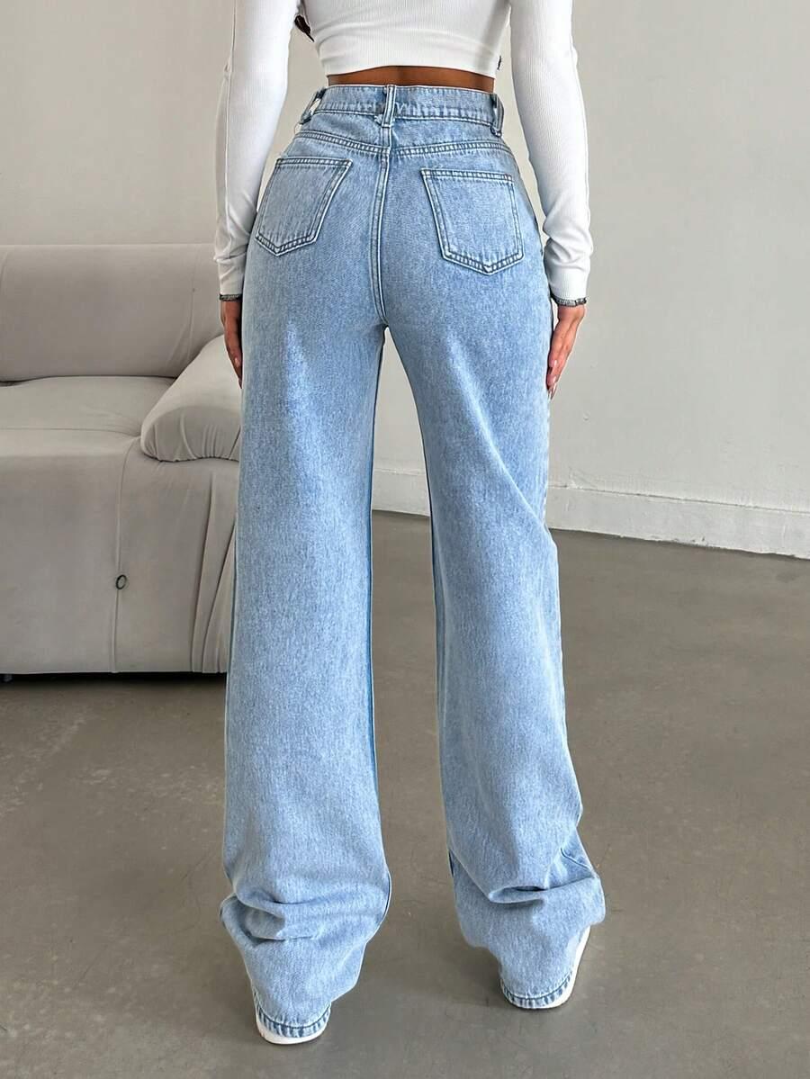 NIEBIESKIE SPODNIE JEANS