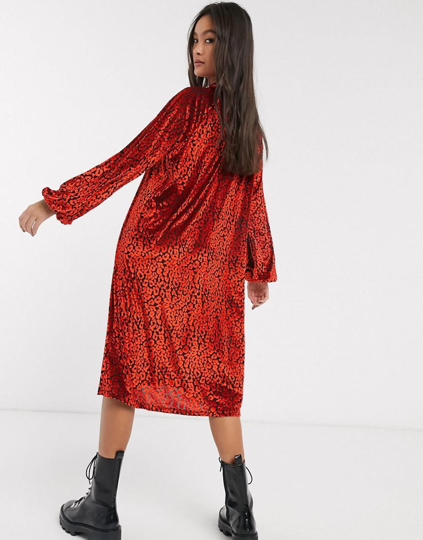 MIDI SUKIENKA ANIMAL PRINT