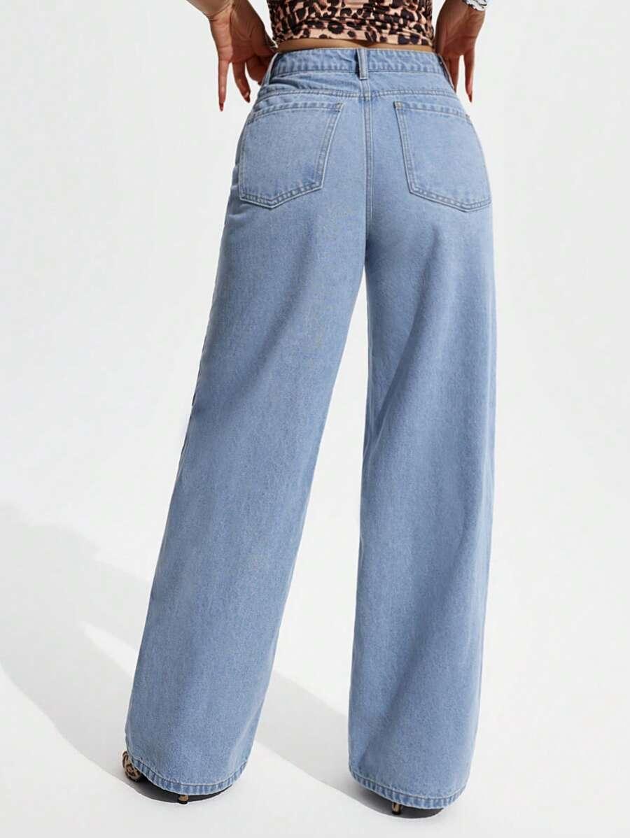 NIEBIESKIE SPODNIE JEANS
