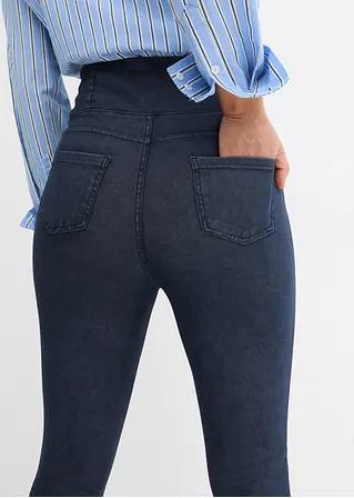 BAWEŁNIANE LEGGINSY DŁUGIE IMITACJA DŻINSU