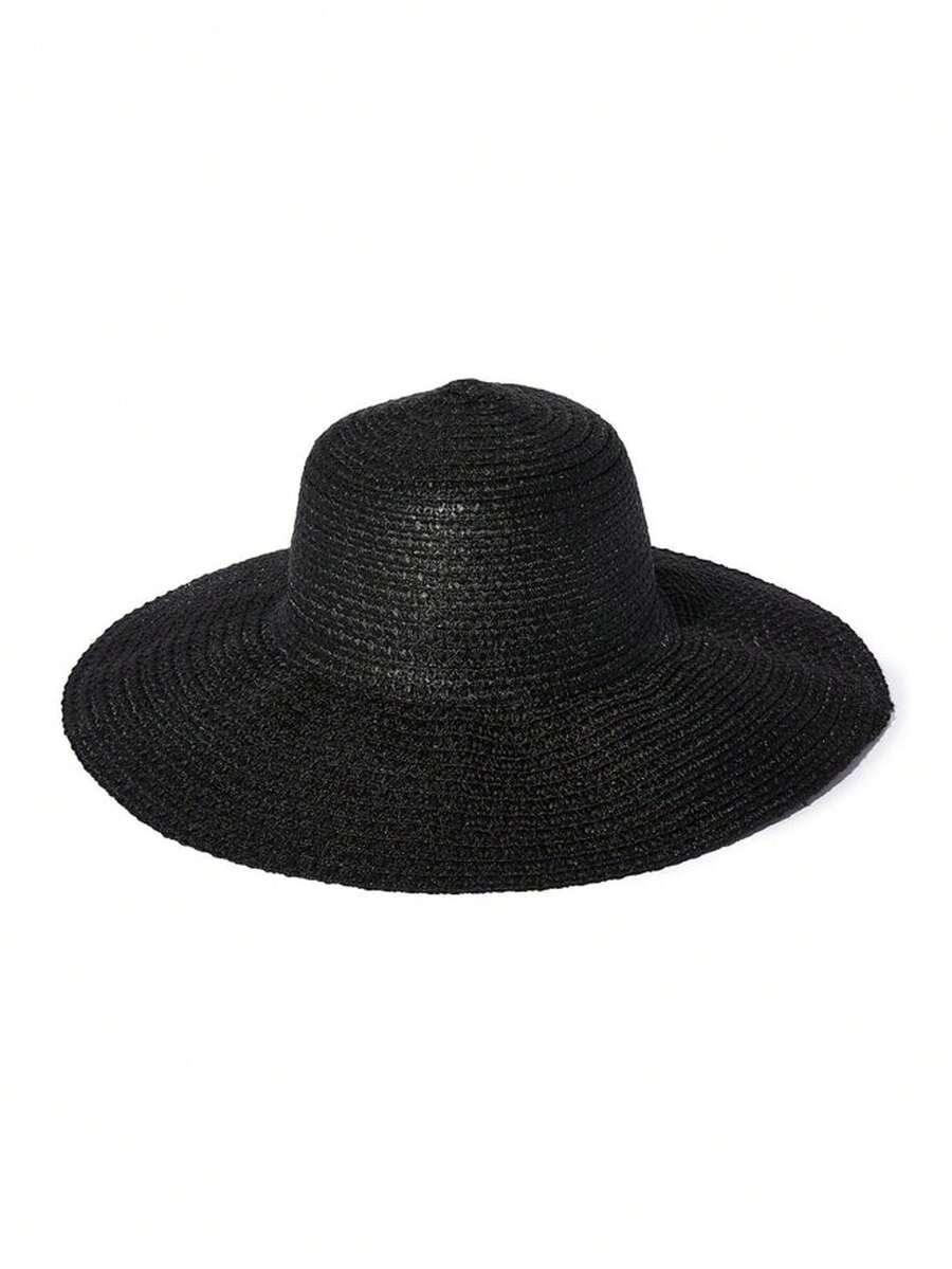 czarny kapelusz casual