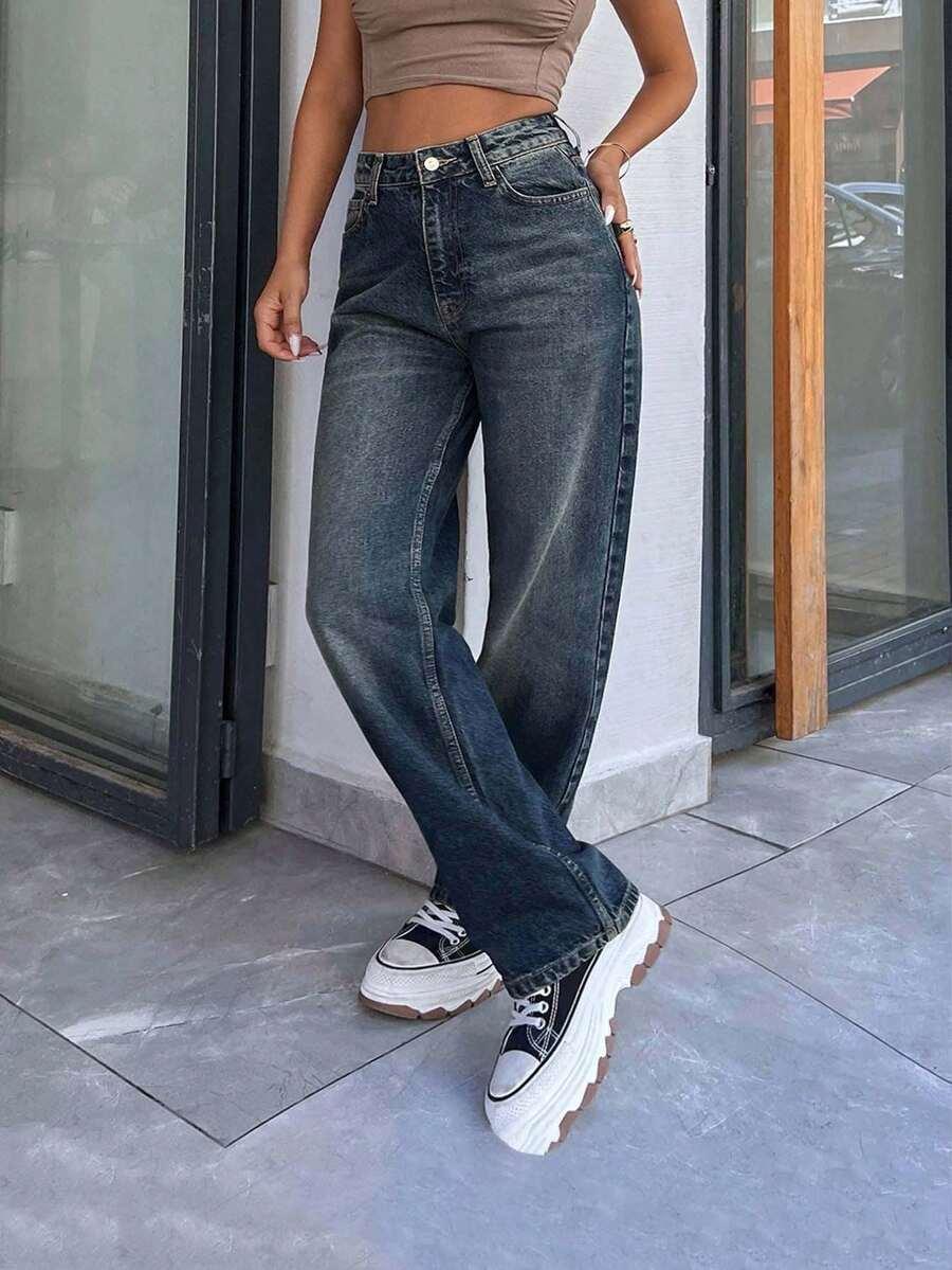 proste spodnie jeans