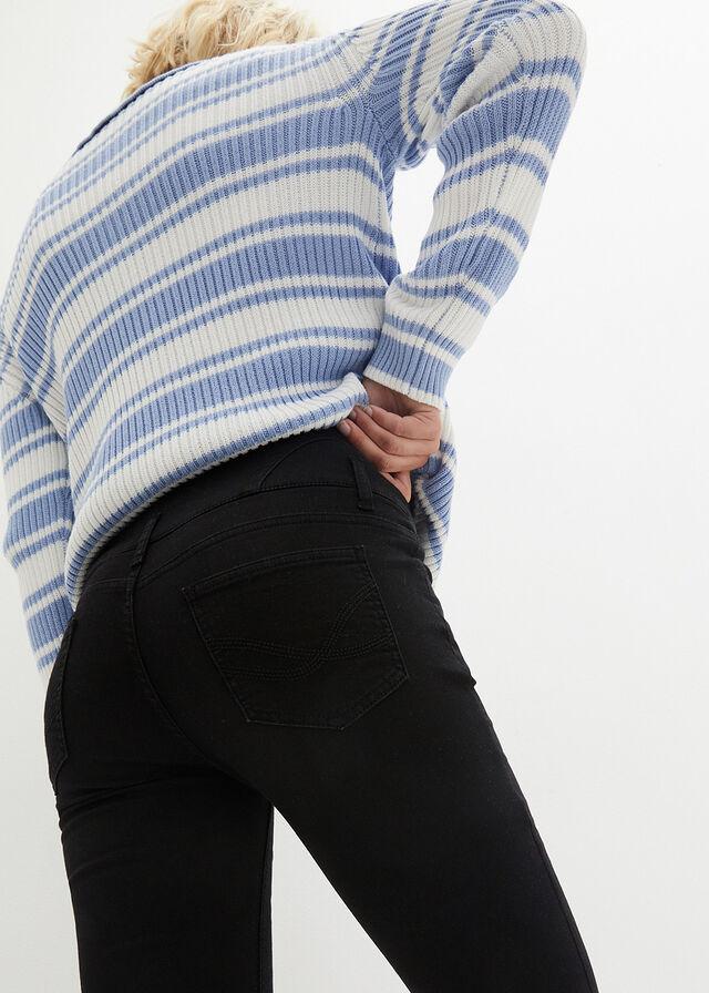 CZARNE SPODNIE JEANS 
