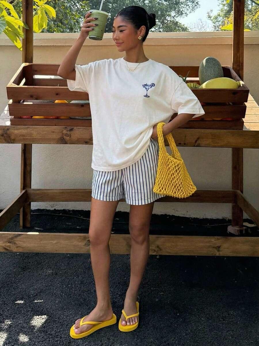 T-SHIRT OVERSIZE NADRUK MARGARITA