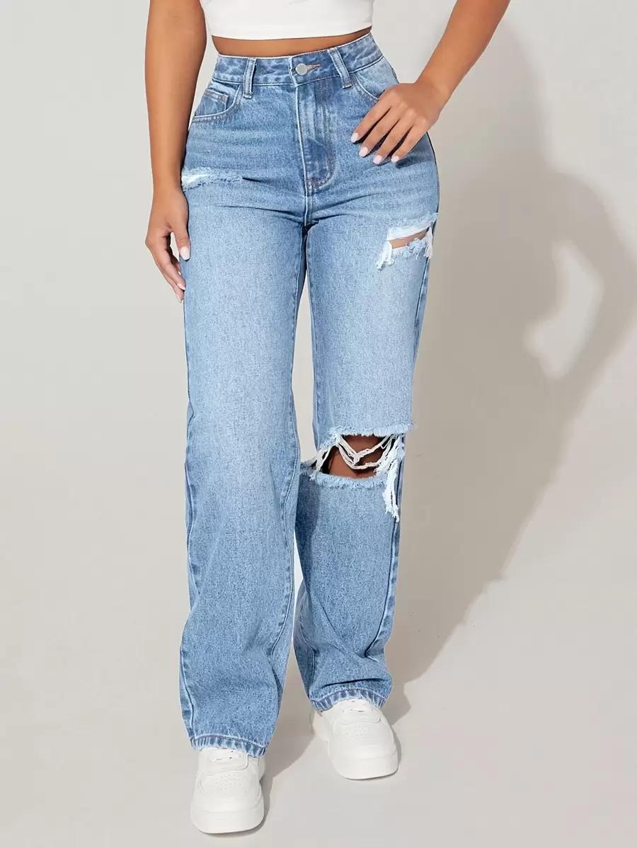 NIEBIESKIE SPODNIE JEANS