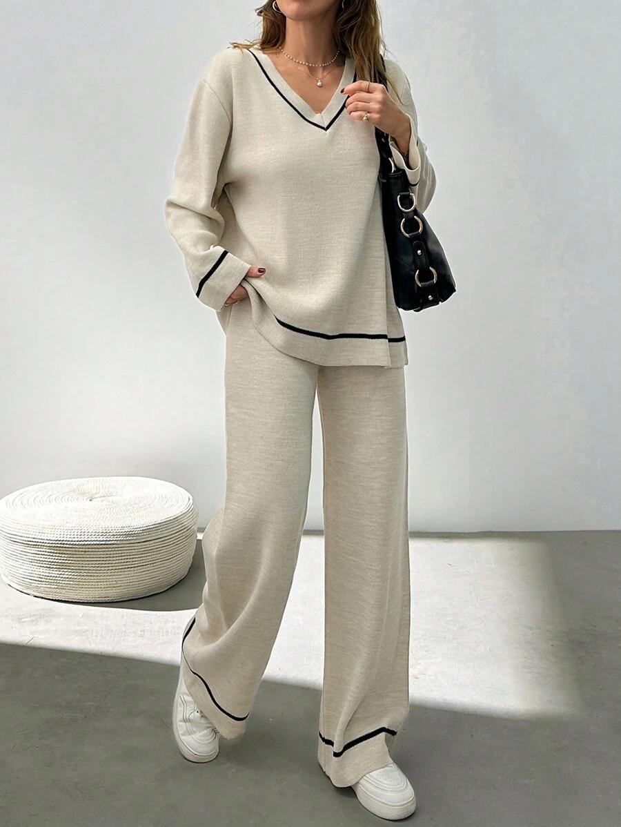 KOMPLET SWETER I SPODNIE 