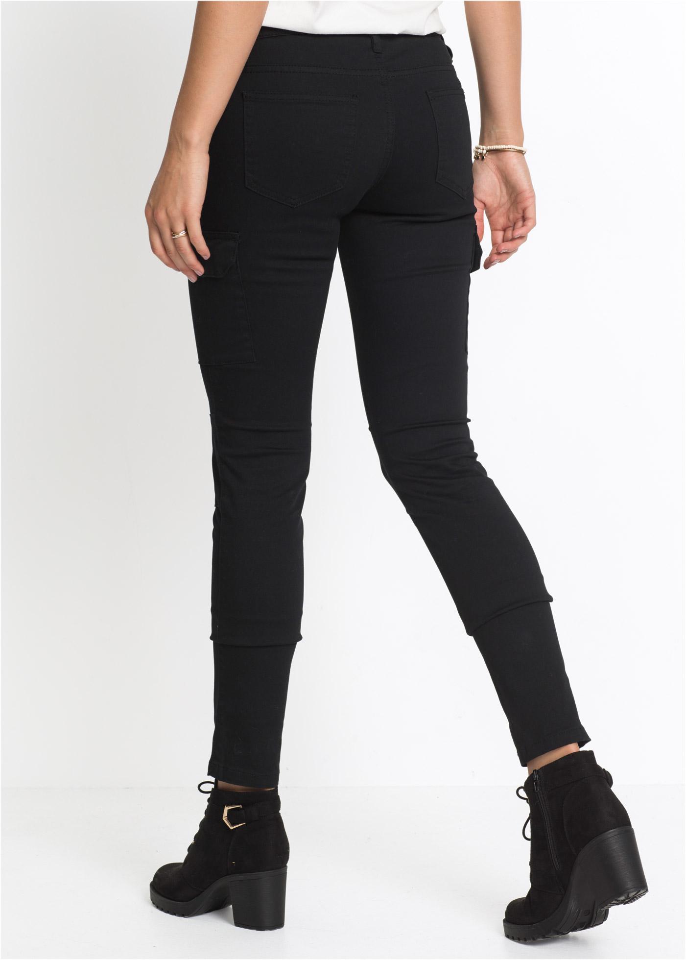 CZARNE SPODNIE JEANS RURKI ZAMEK
