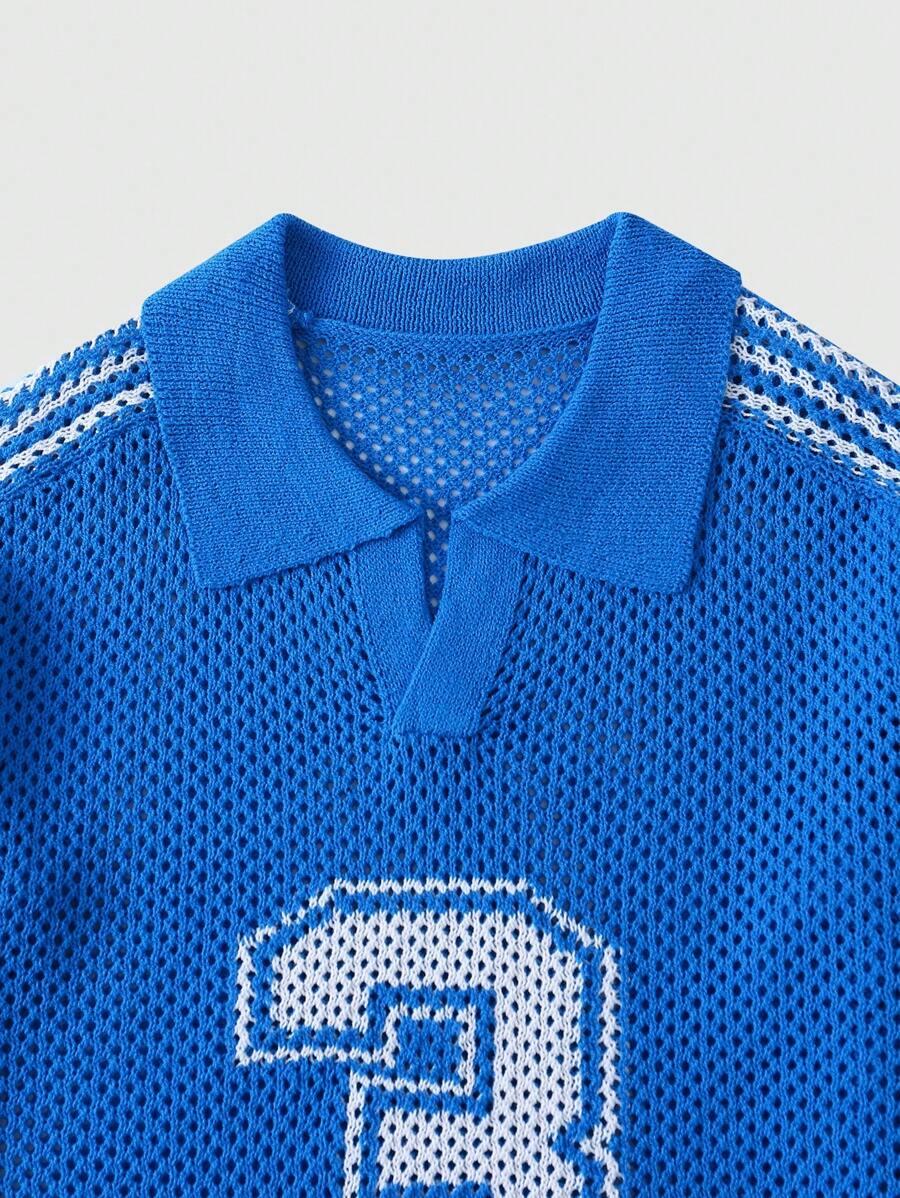 KOSZULKA AŻUROWA POLO 