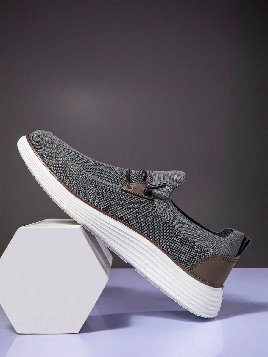 szare mokasyny casual