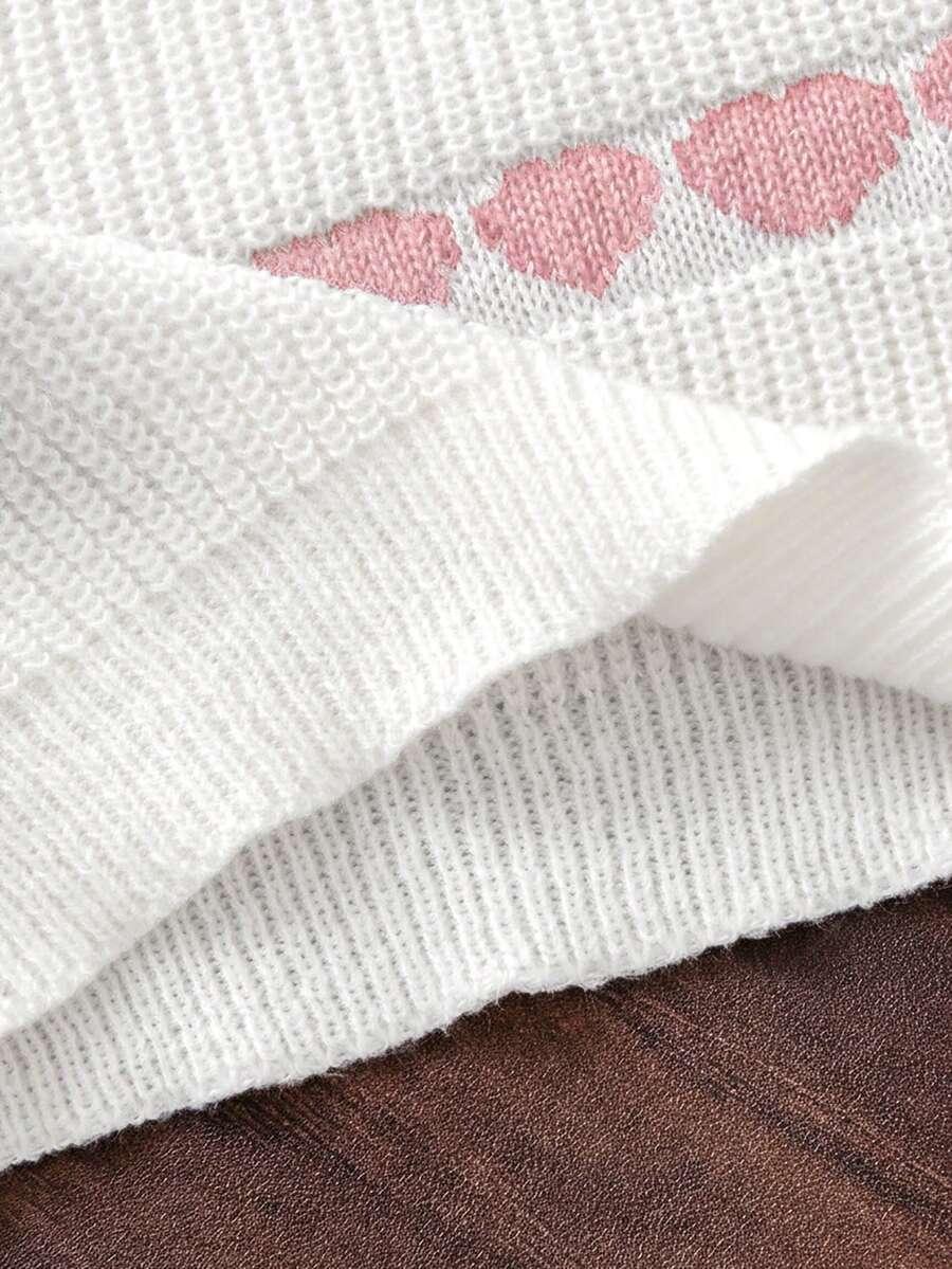 dzianinowy komplet spodnie sweter