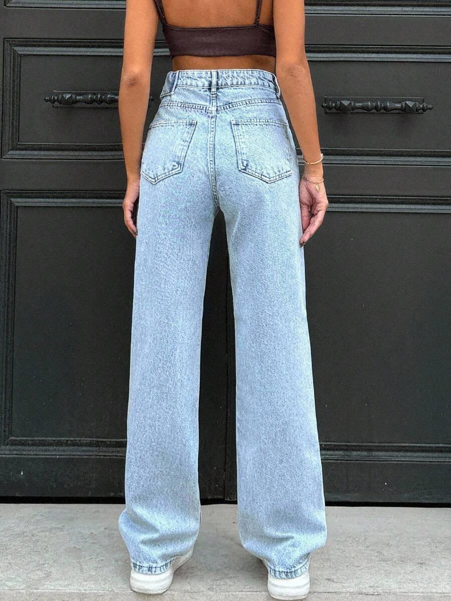 NIEBIESKIE SPODNIE JEANSY