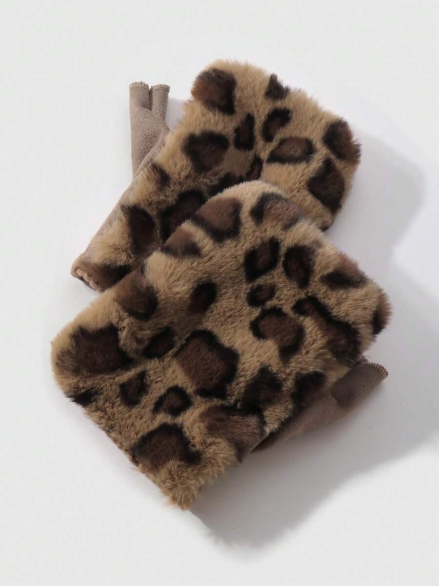 RĘKAWICZKI MITENKI animal print
