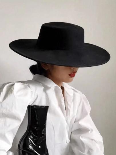 CZARNY KAPELUSZ fedora
