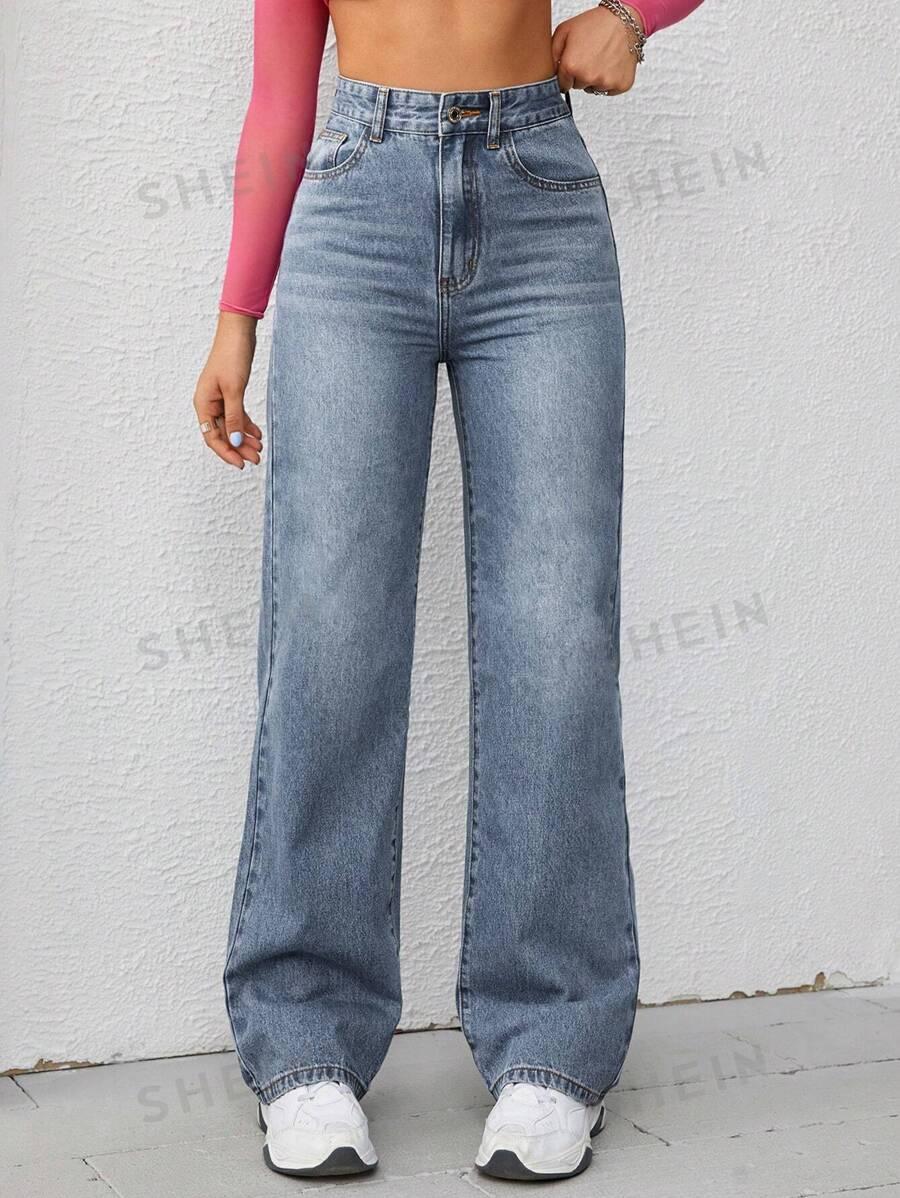 SPODNIE JEANS KIESZENIE ZAMEK 
