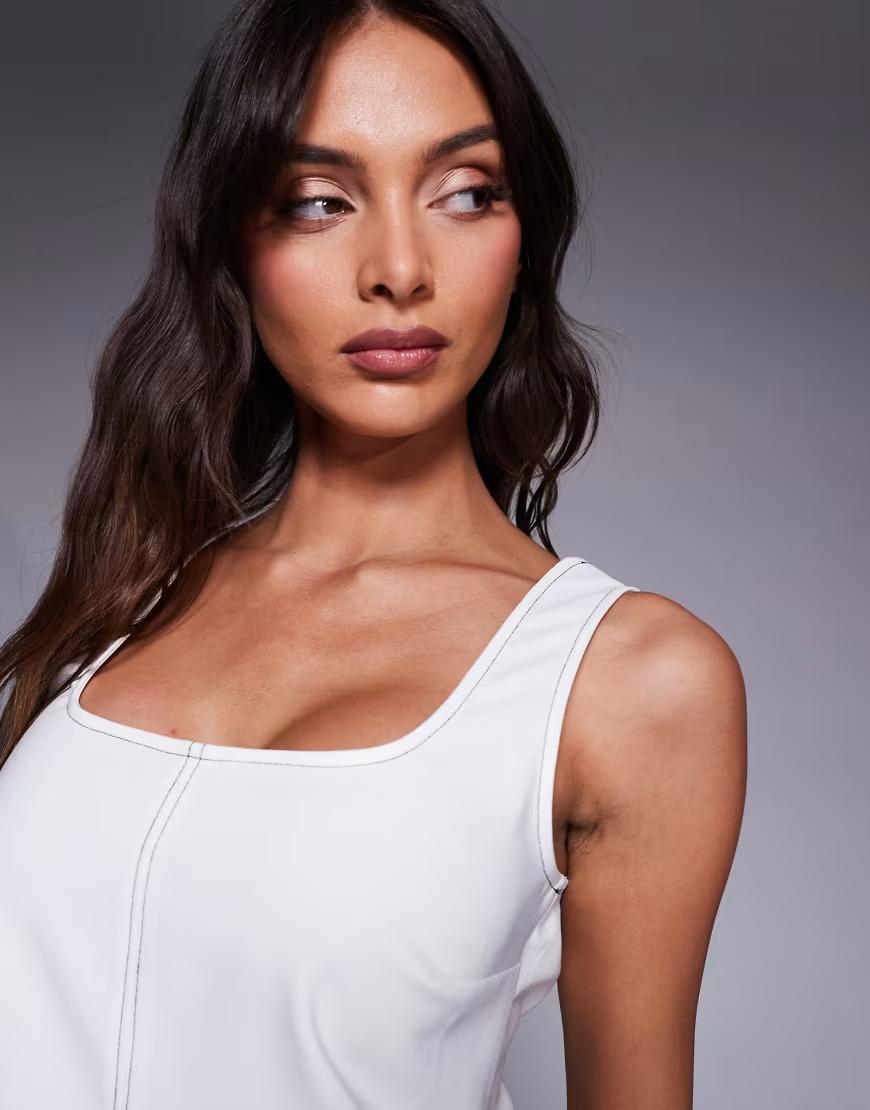 BIAŁY TOP CASUAL