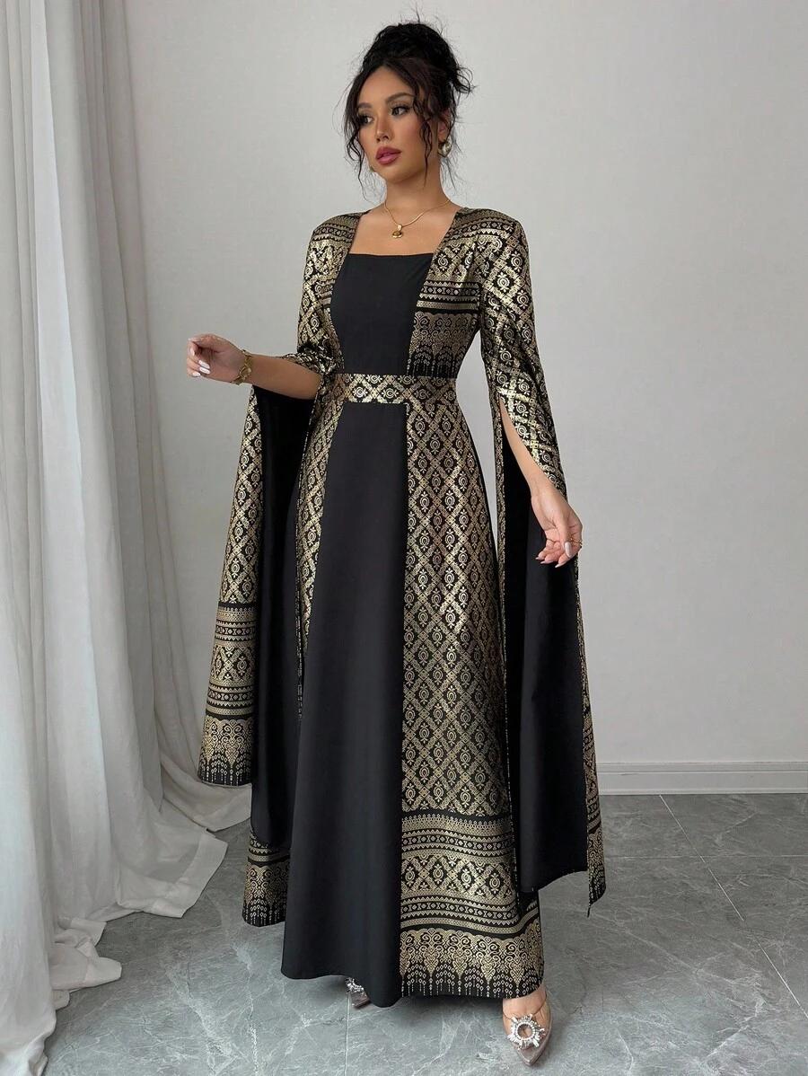 CZARNA MAXI SUKIENKA